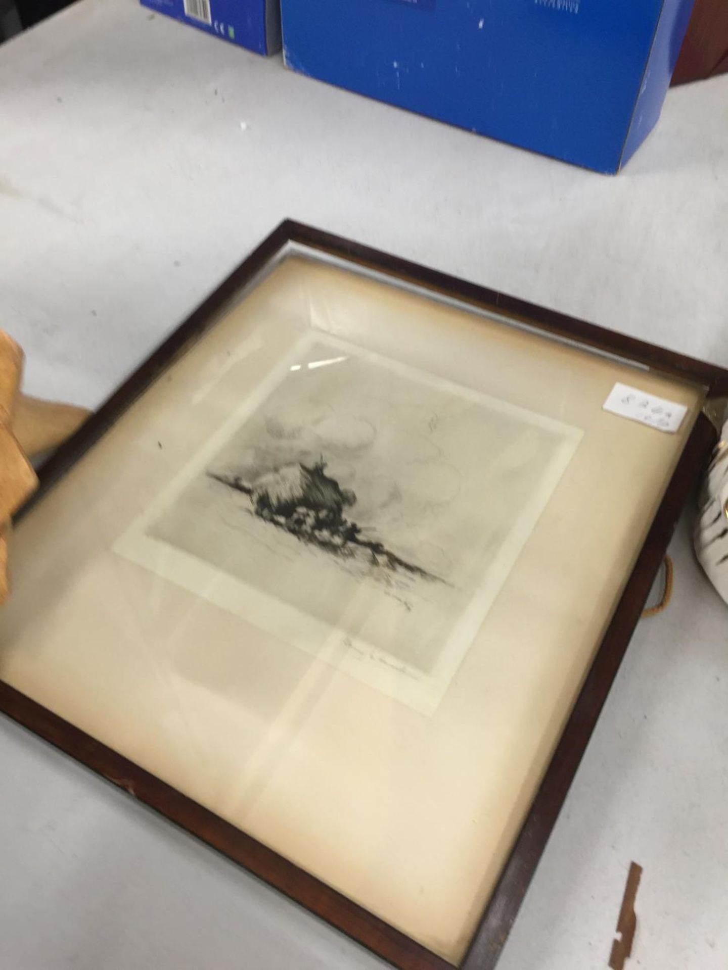 AN ENGRAVING OF HARVEST TIME BY A E HOWARTH