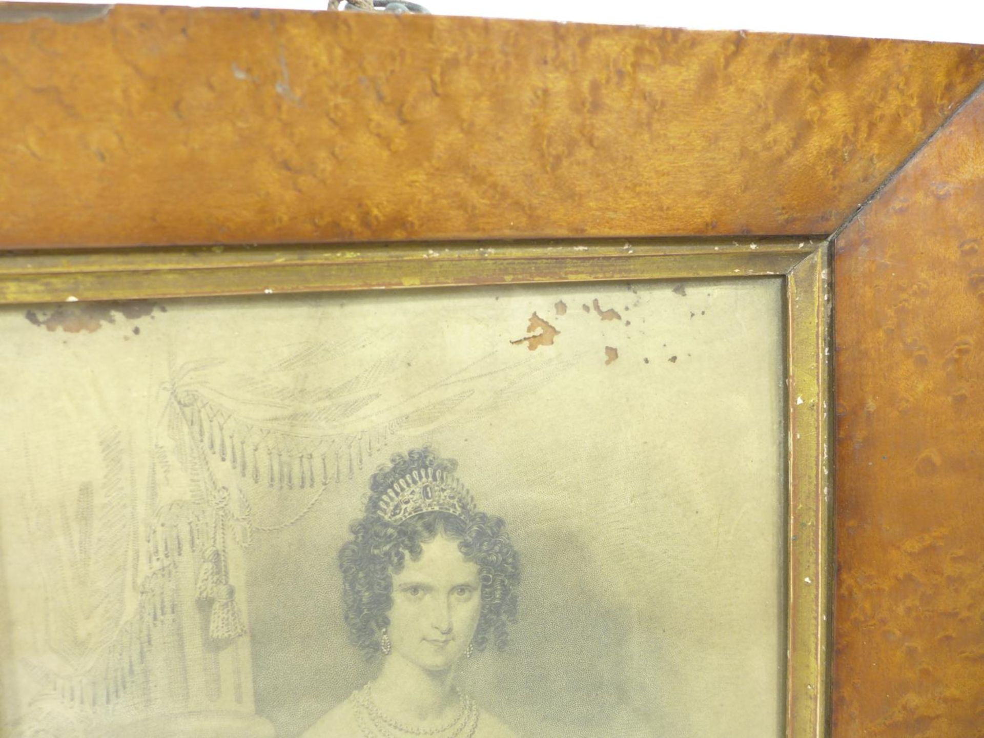 A PAIR OF 1830 ENGRAVINGS OF KING WILLIAM IV AND QUEEN ADELAIDE, 23X16CM, FRAMED AND GLAZED - Image 3 of 4