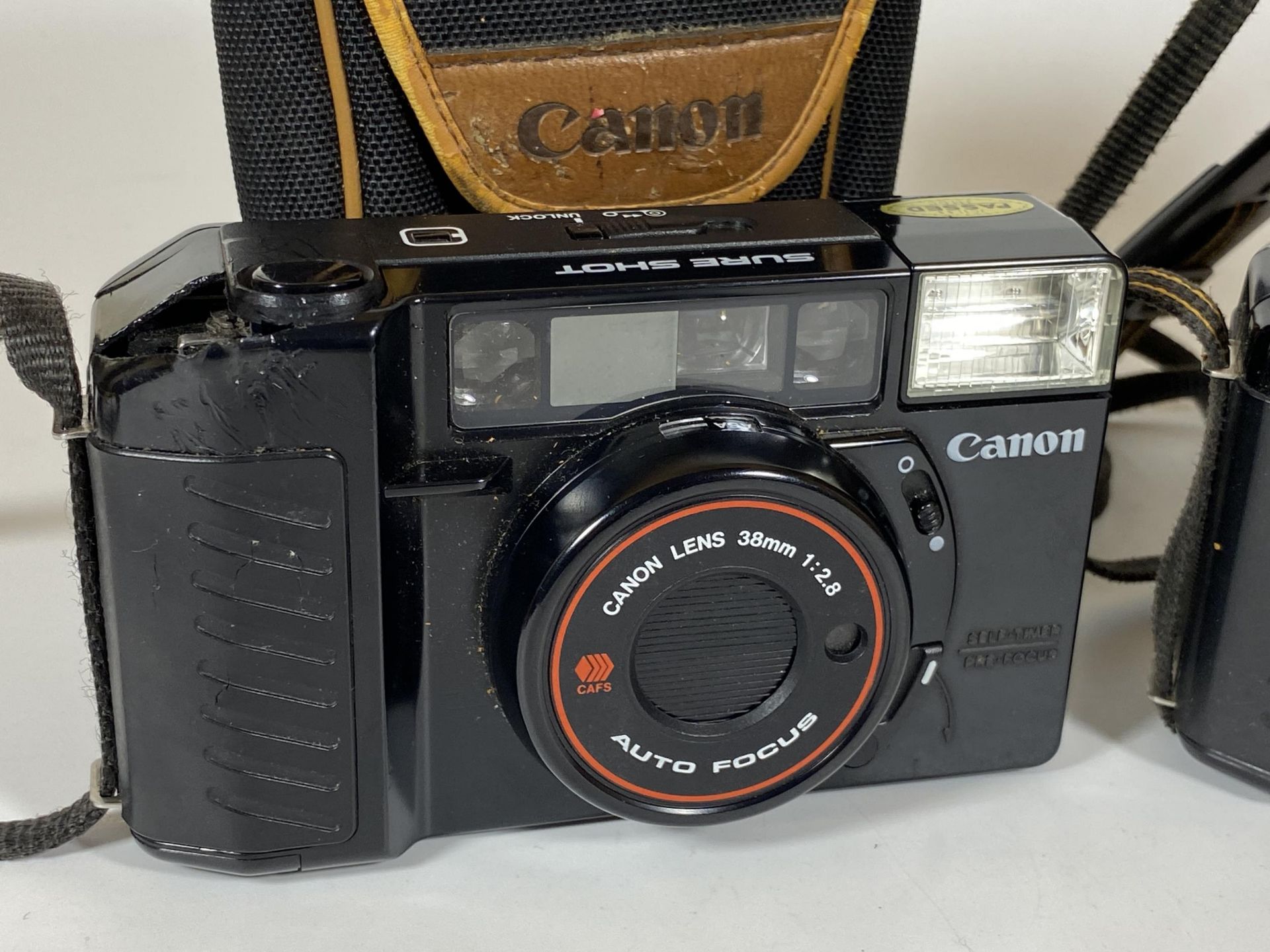 TWO CASED CANON SURE SHOT 38MM CAMERAS - Image 2 of 3