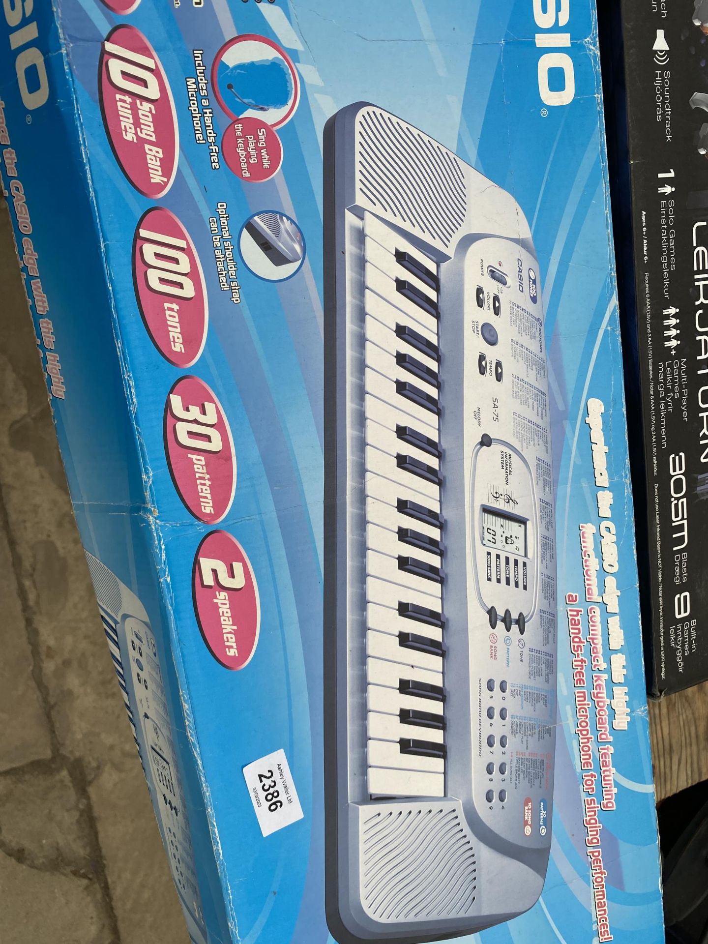 A CASIO KEYBOARD AND TWO LASERX GAMES - Image 3 of 3