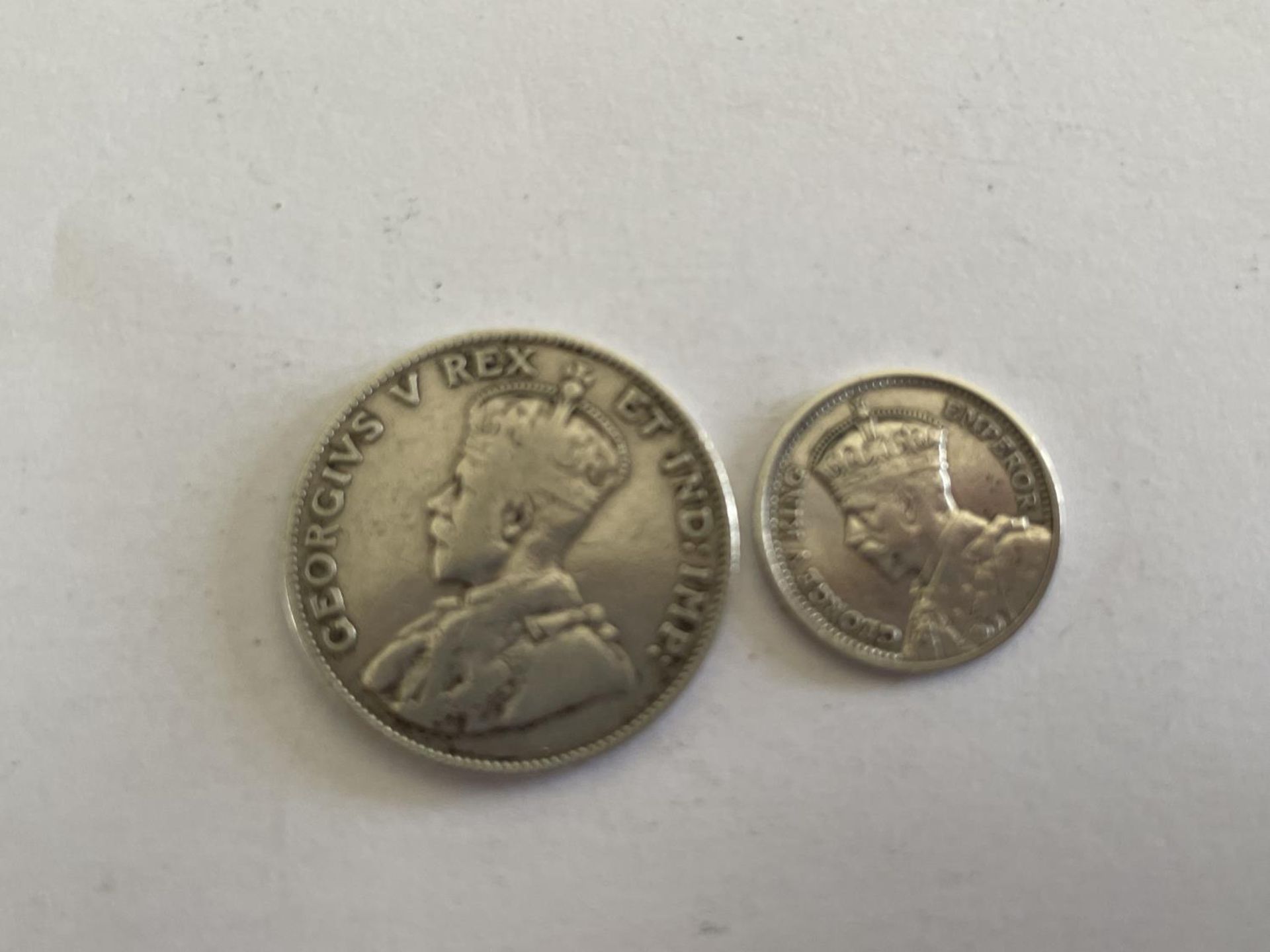 TWO GEORGE V SILVER COINS - Image 2 of 4