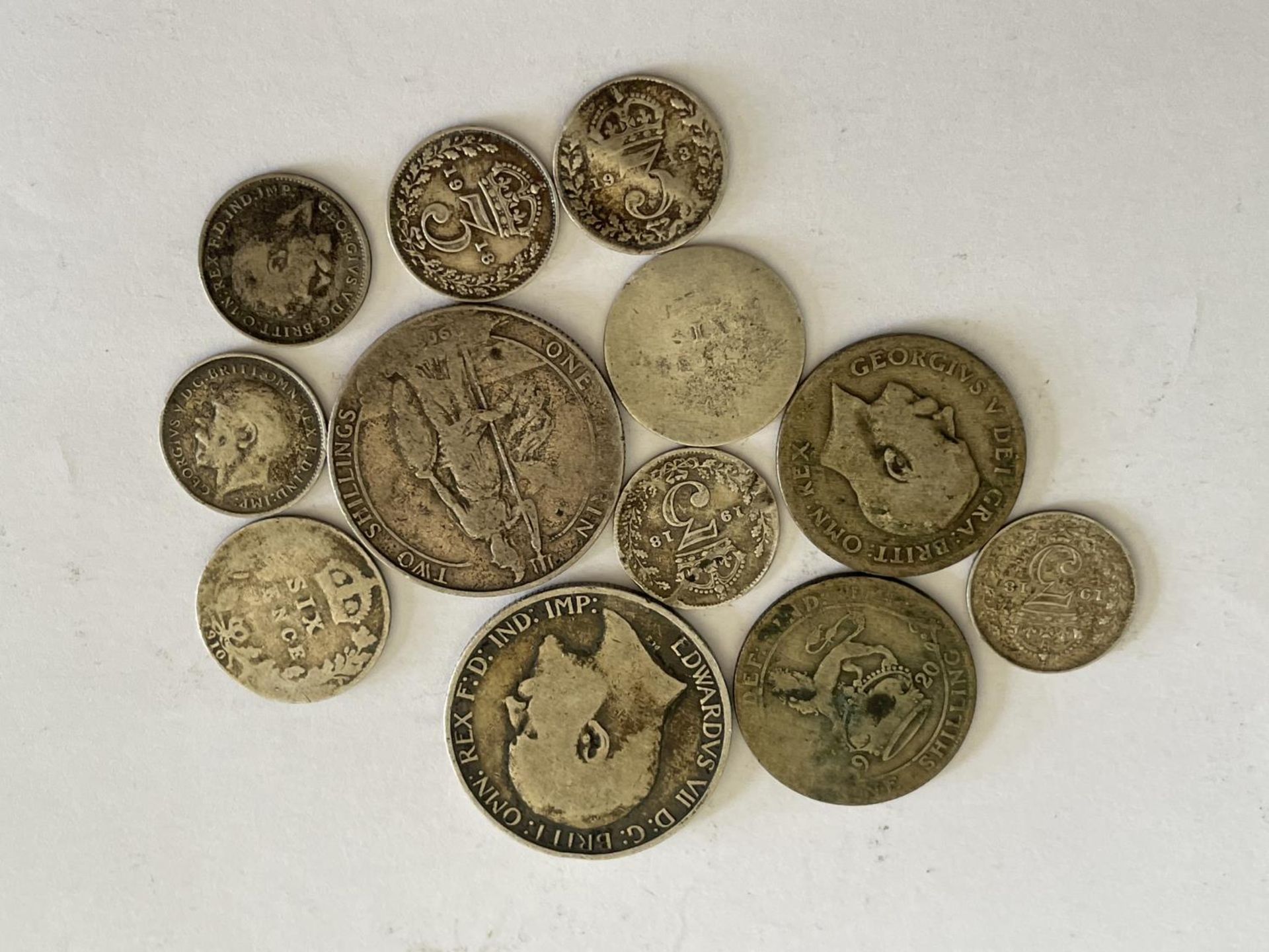 TWELVE VARIOUS SILVER COINS - Image 4 of 4