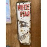 AN ENAMEL 'WHITE STAR LEOPOLE' SIGN (147CM x 47CM)