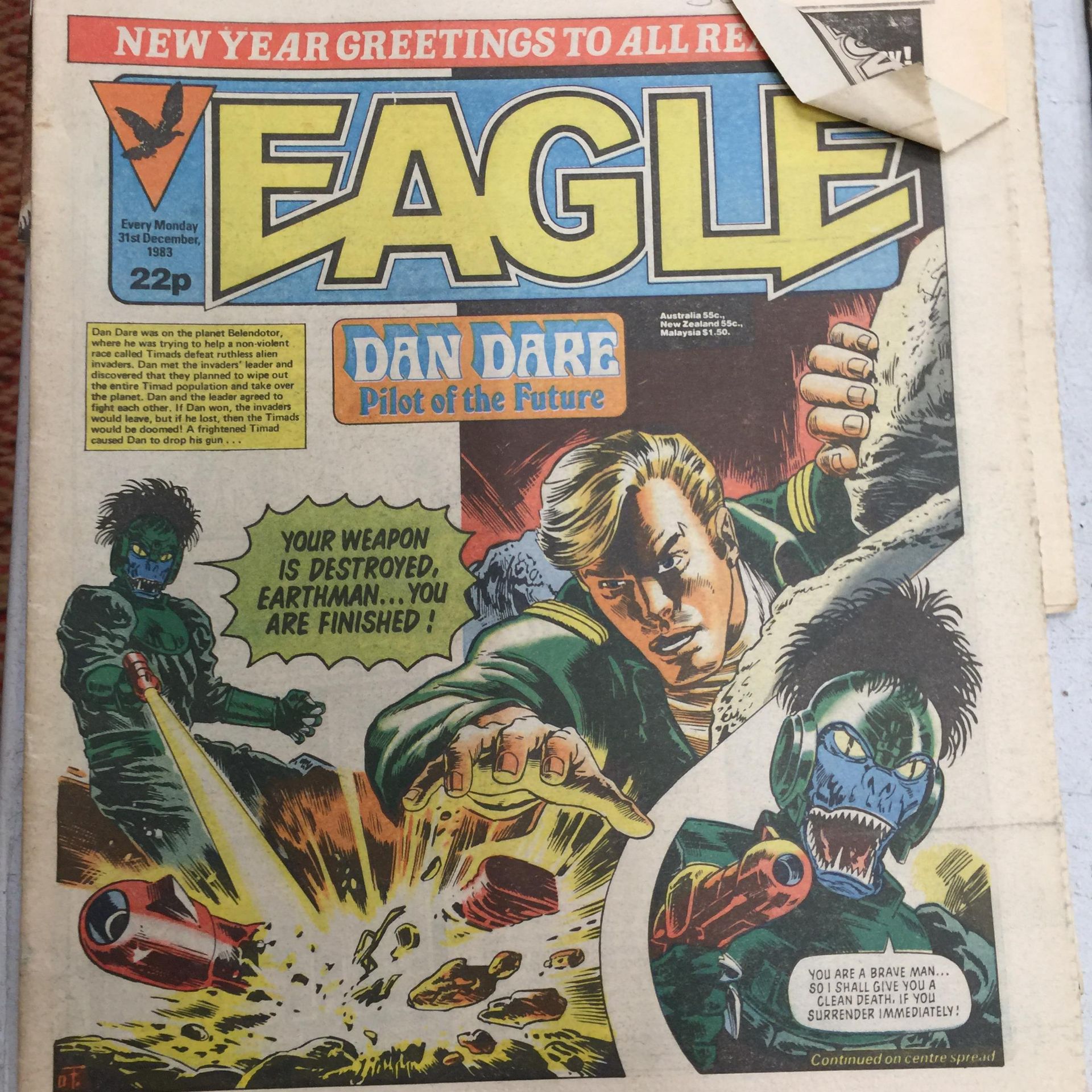 A COLLECTION OF 1980'S EAGLE COMICS FEATURING DAN DARE, ETC - 15 IN TOTAL - Image 6 of 16