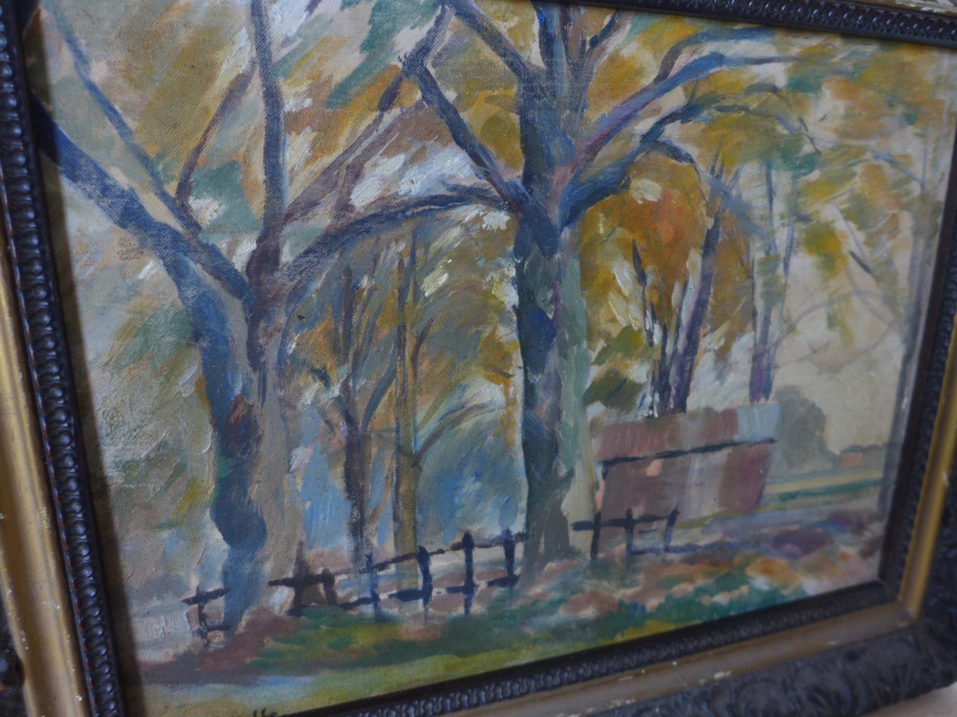 W RATCLIFFE (BRITISH 20TH CENTURY), COTTAGE IN A WOODLAND SETTING, OIL ON BOARD, SIGNED, 22X30CM, - Image 3 of 3