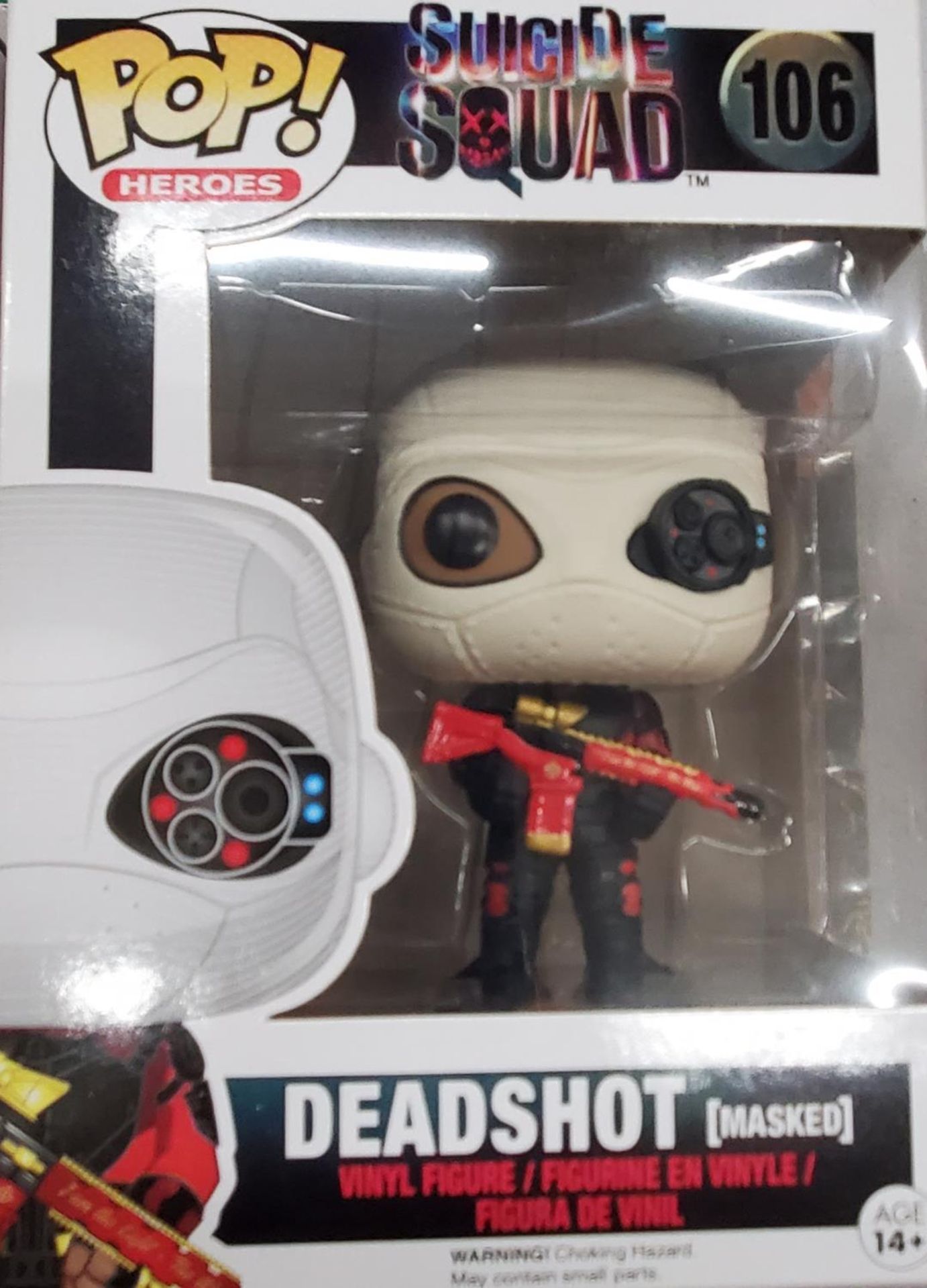 TWO FUNKO POP VINYL FIGURES TO INCLUDE 'HIRO HAMADA' AND 'DEADSHOT SUICIDE SQUAD' - AS NEW IN - Image 3 of 3