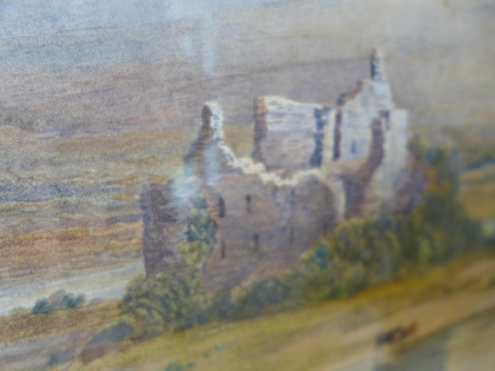 JOSEPH CHARLES REED (BRITISH 1822-1877) 'KILCHURN CASTLE LOOKING FROM BEN LIHAY', WATERCOLOUR, - Image 4 of 7