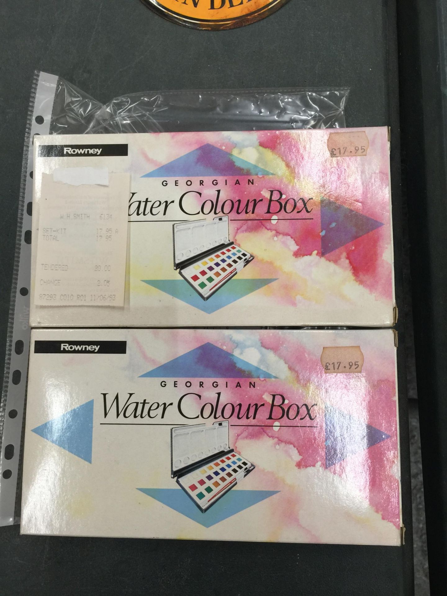 TWO UNUSED BOXED ROWNEY WATERCOLOURS FROM 1993