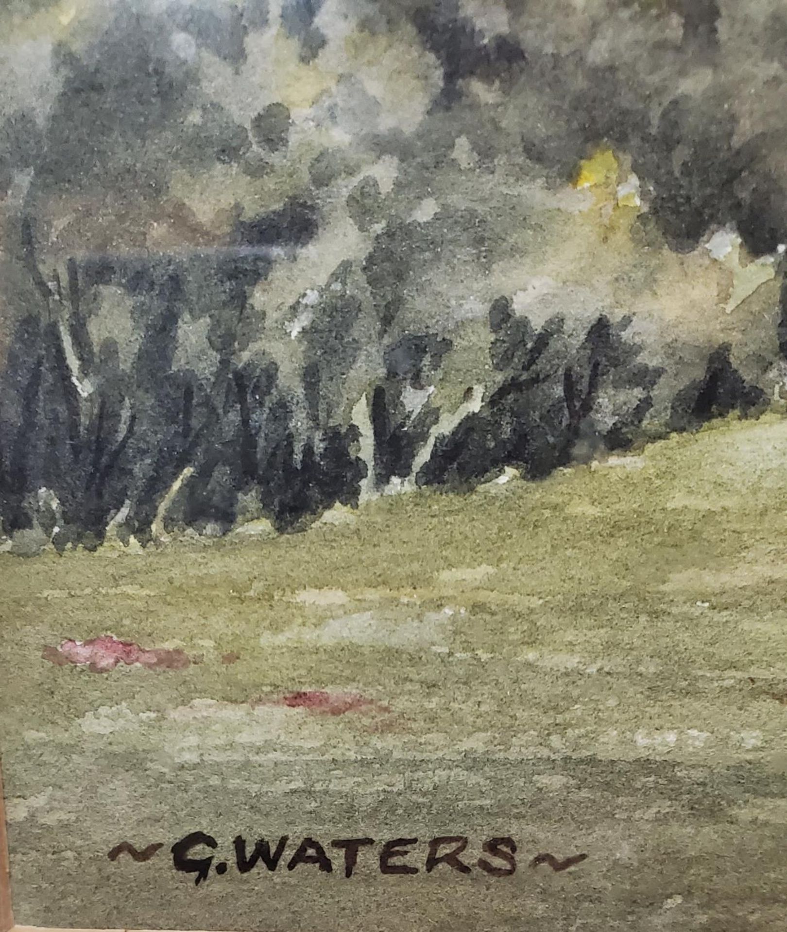 G. WATERS (20TH CENTURY) 'CAPEL-Y-FFIN' WATERCOLOUR SIGNED, 23CM X 33CM, FRAMED AND GLAZED - Image 2 of 4