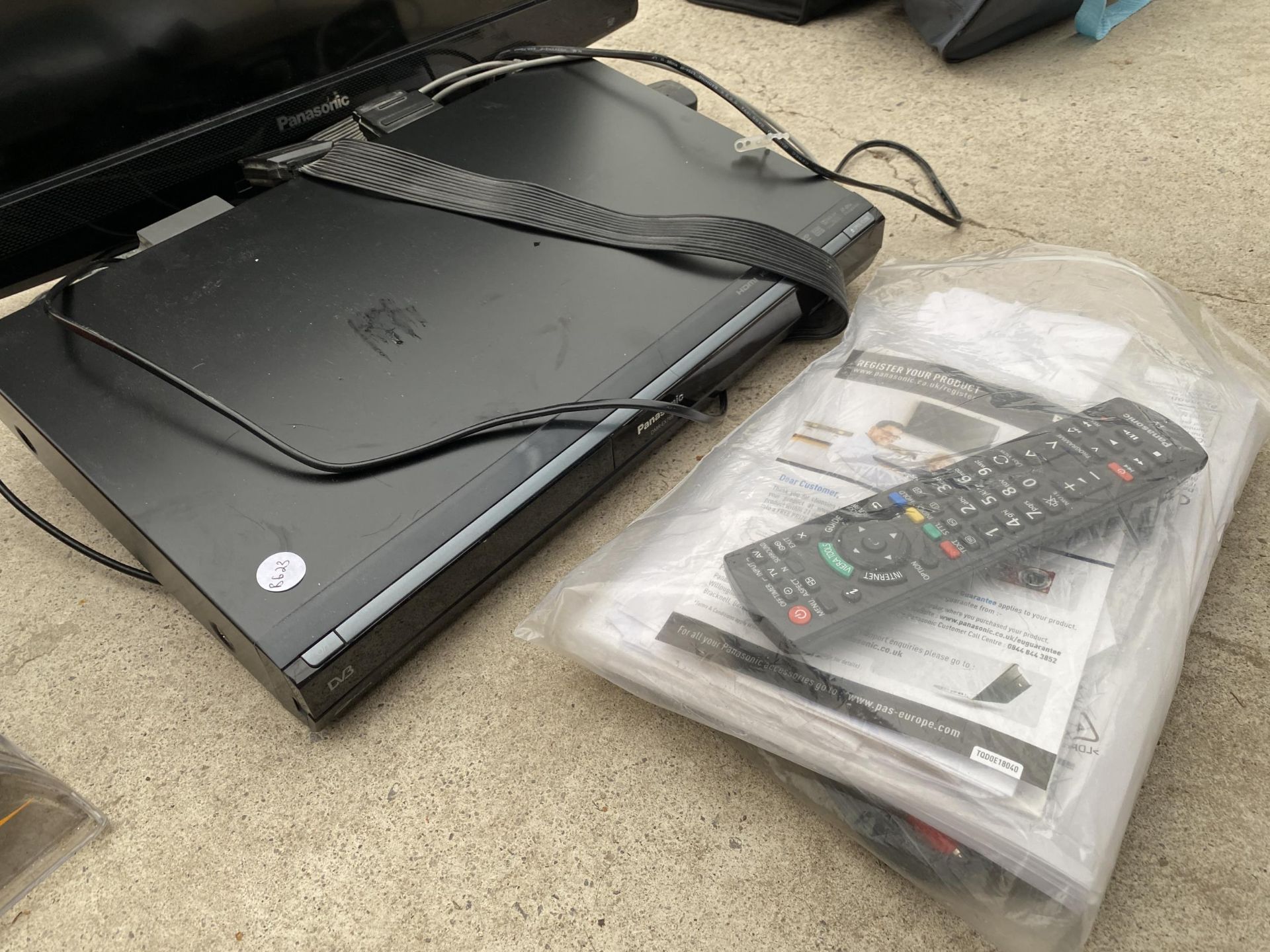 A PANASONIC 26" TELEVISION AND A PANASONIC DVD PLAYER COMPLETE WITH REMOTE CONTROL - Image 2 of 2