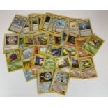 A COLLECTION OF 1999 WOTC POKEMON TRADING CARDS, GYM HEROES HOLOS, SHADOWLESS, BASE SET, JUNGLE,