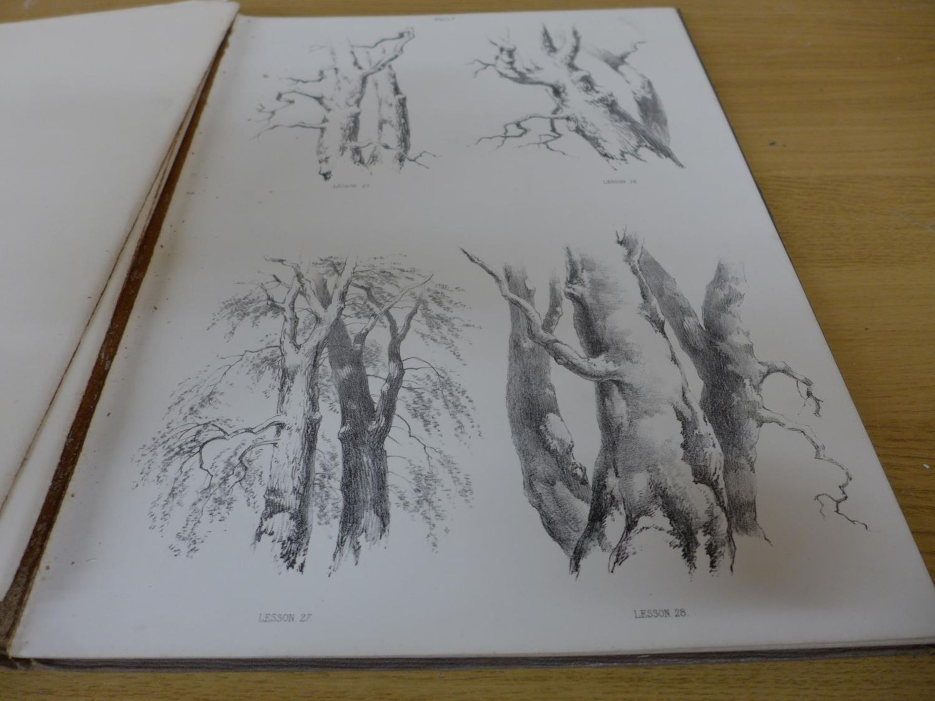 J.D. HARDING 'LESSONS ON TREES' PUBLISHED BY W. KENT & CO, LONDON CIRCA 1879 - Image 5 of 5