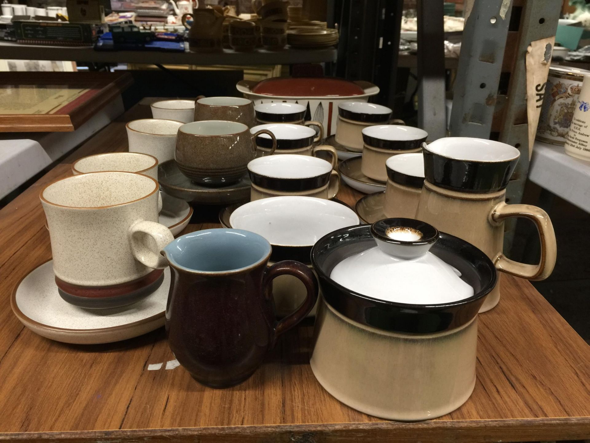 A GROUP OF DENBY STONEWARE CUPS AND SAUCERS - Image 2 of 4