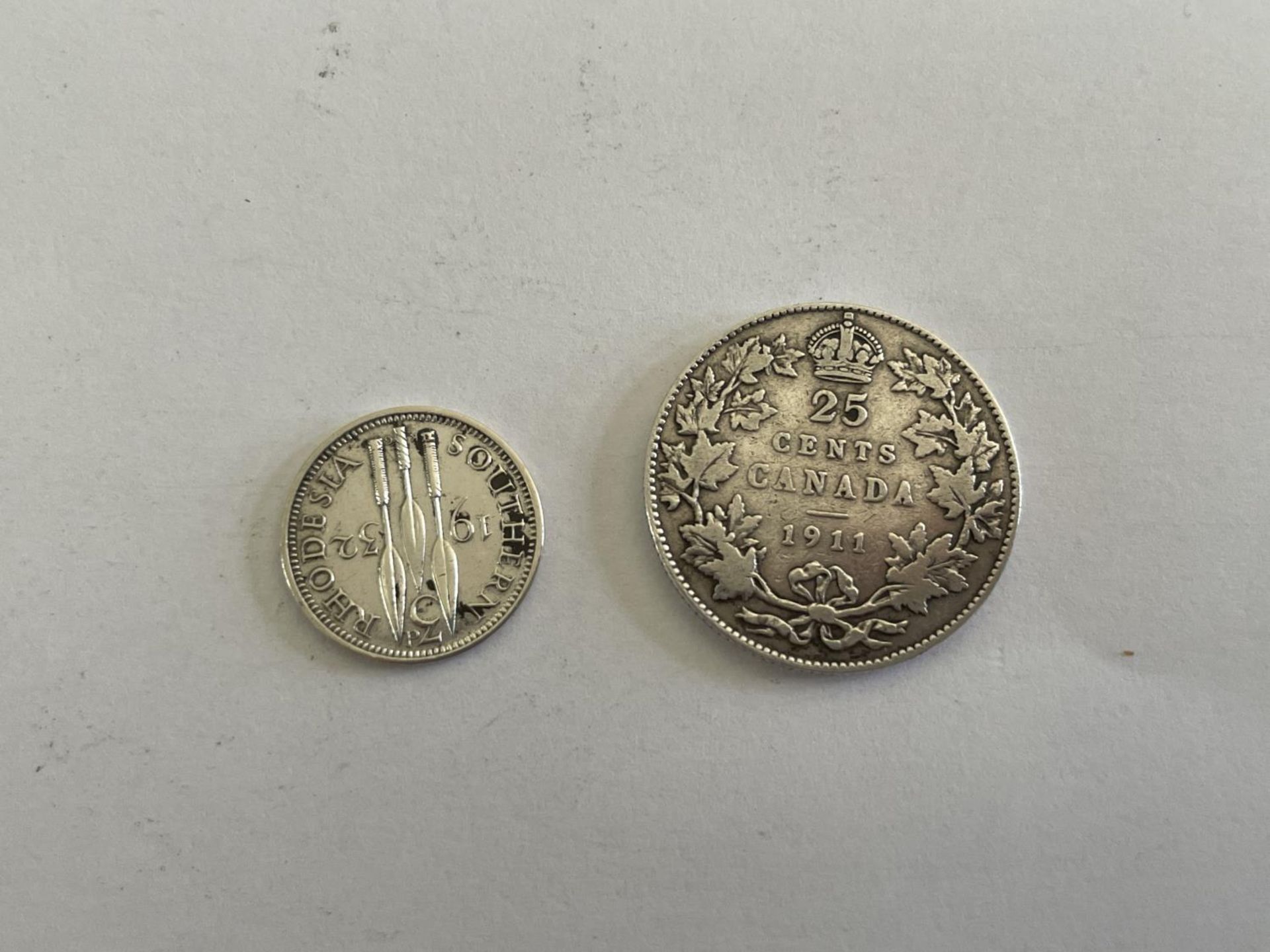 TWO GEORGE V SILVER COINS