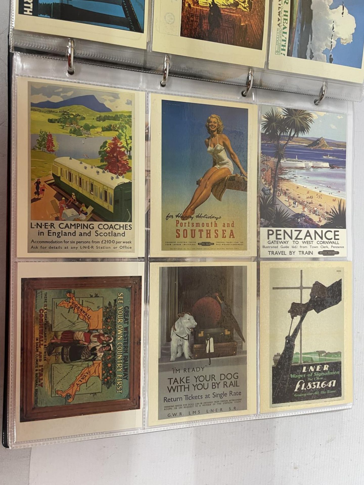APPROXIMATELY 365 POSTCARDS RELATING TO TRAINS TO INCLUDE RAILWAY POSTERS AND ADVERTISING, EARLY - Bild 8 aus 11