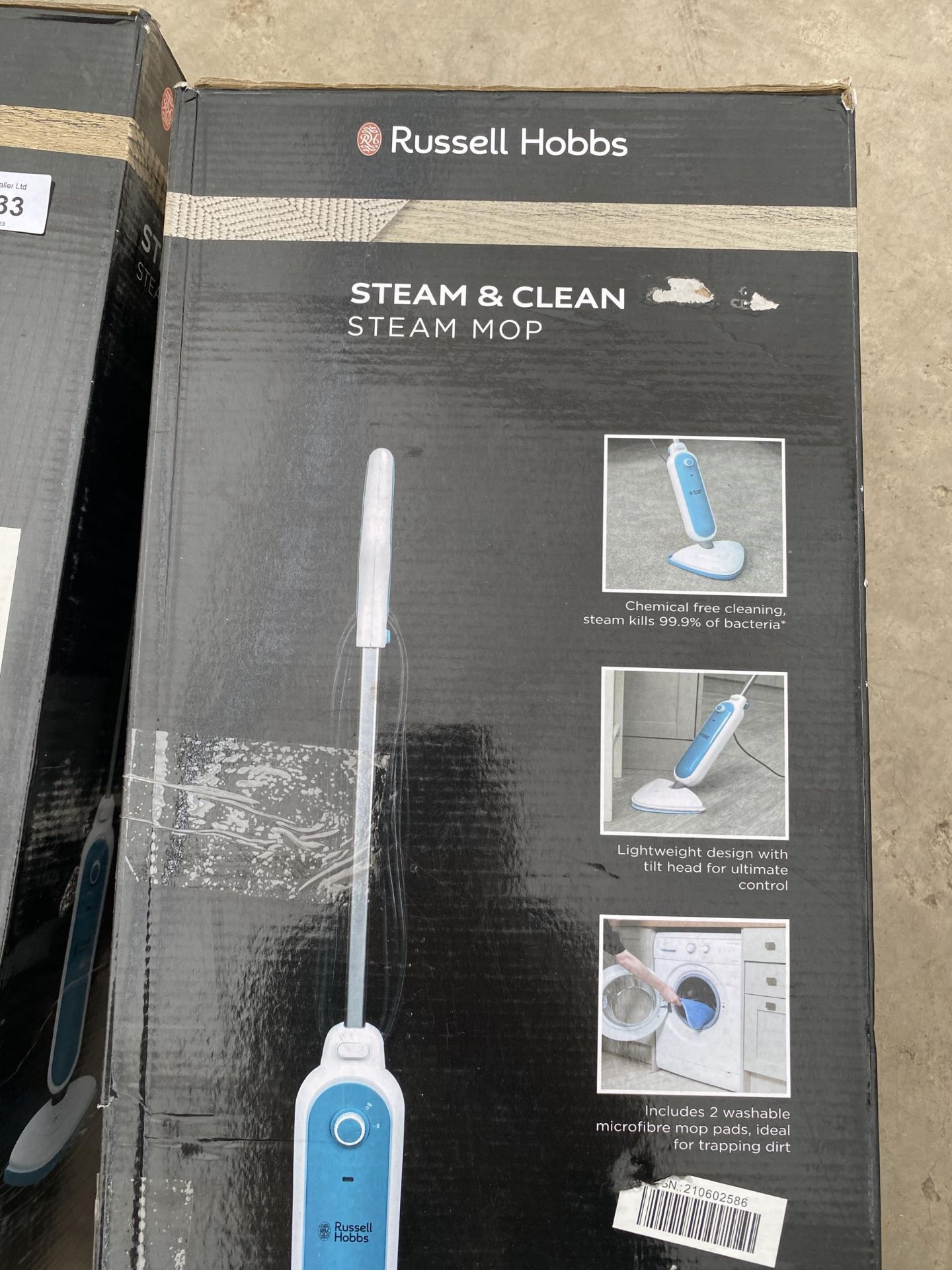 TWO BOXED RUSSELL HOBBS STEAM AND CLEAN MOPS - Image 2 of 2