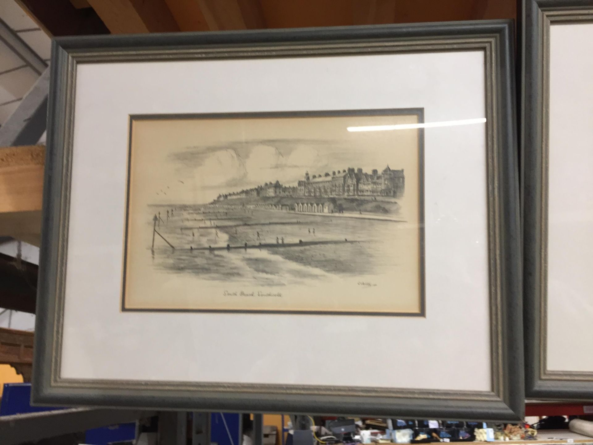 THREE PENCIL SKETCHES SIGNED JUDGES - 'GUN HILL', SOUTHWOLD, 'EAST GREEN AND LIGHTHOUSE', - Image 4 of 4