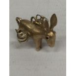 A 9 CARAT GOLD DONKEY CHARM GROSS WEIGHT 3.52 GRAMS