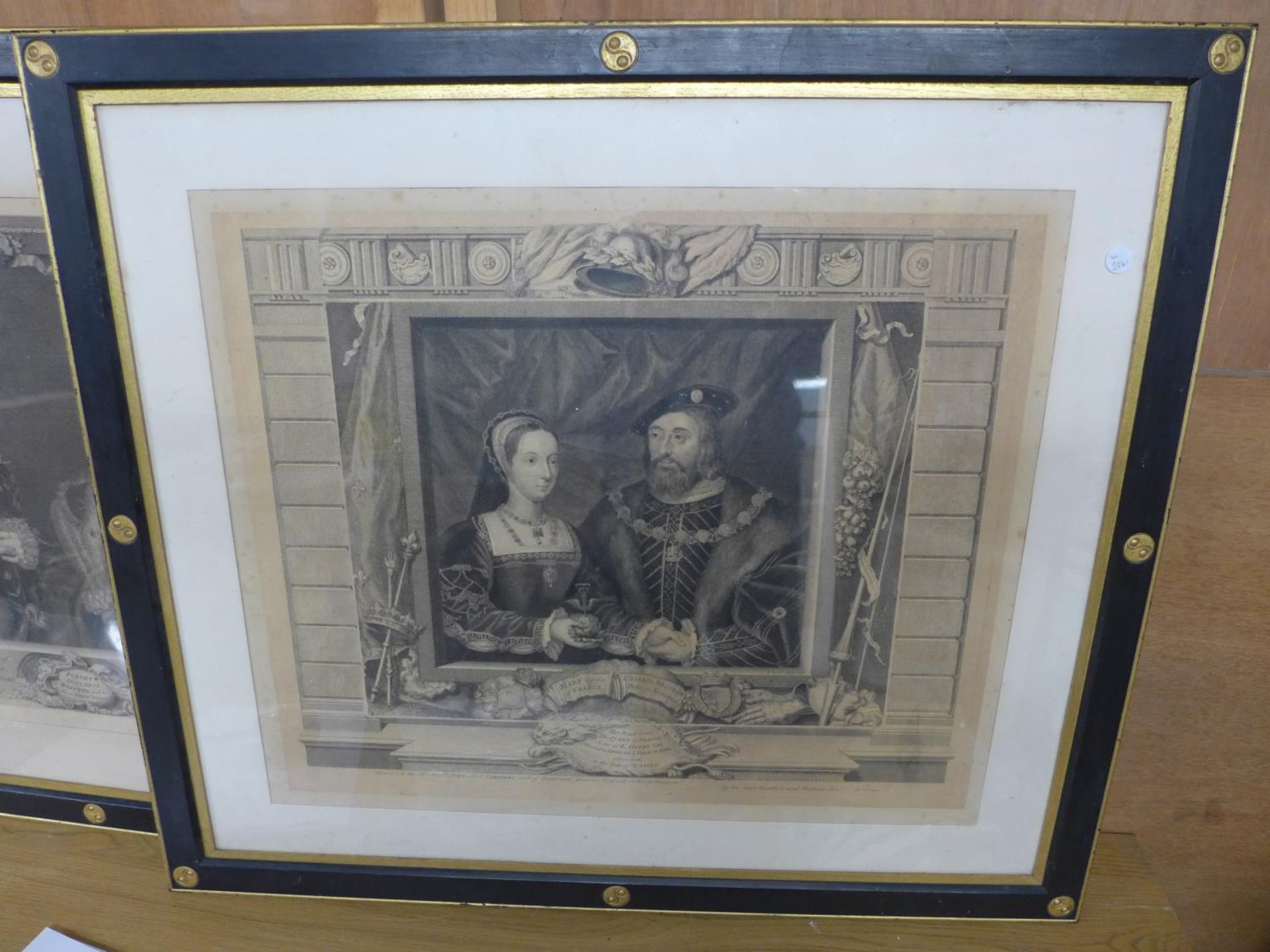 A PAIR OF 19TH CENTURY ENGRAVINGS OF TUDOR NOBILITY, THE FIRST MARY QUEEN OF FRANCE AND CHARLES - Image 2 of 8