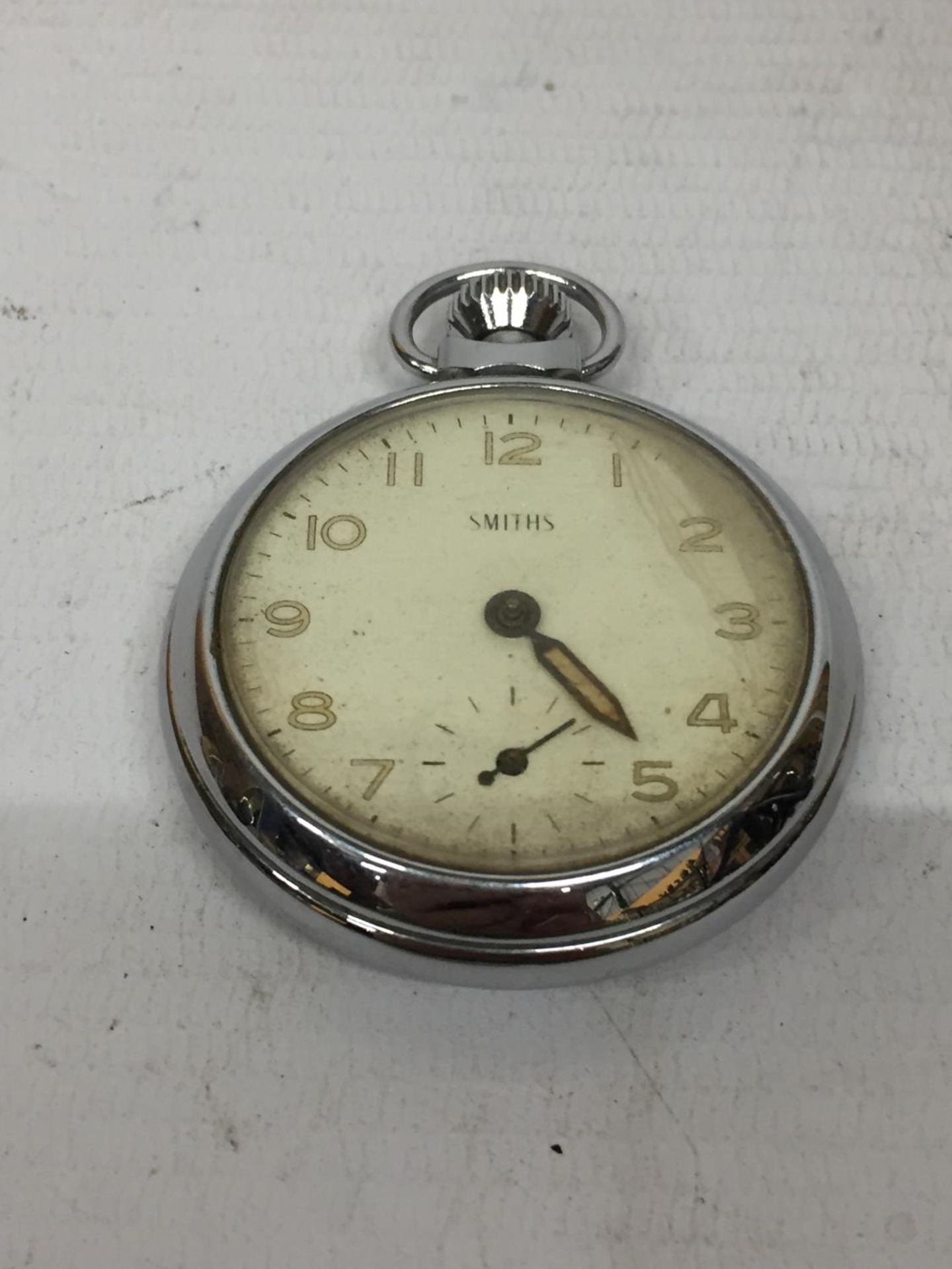 A SMITHS POCKET WATCH WITH SUB DIAL (A/F)