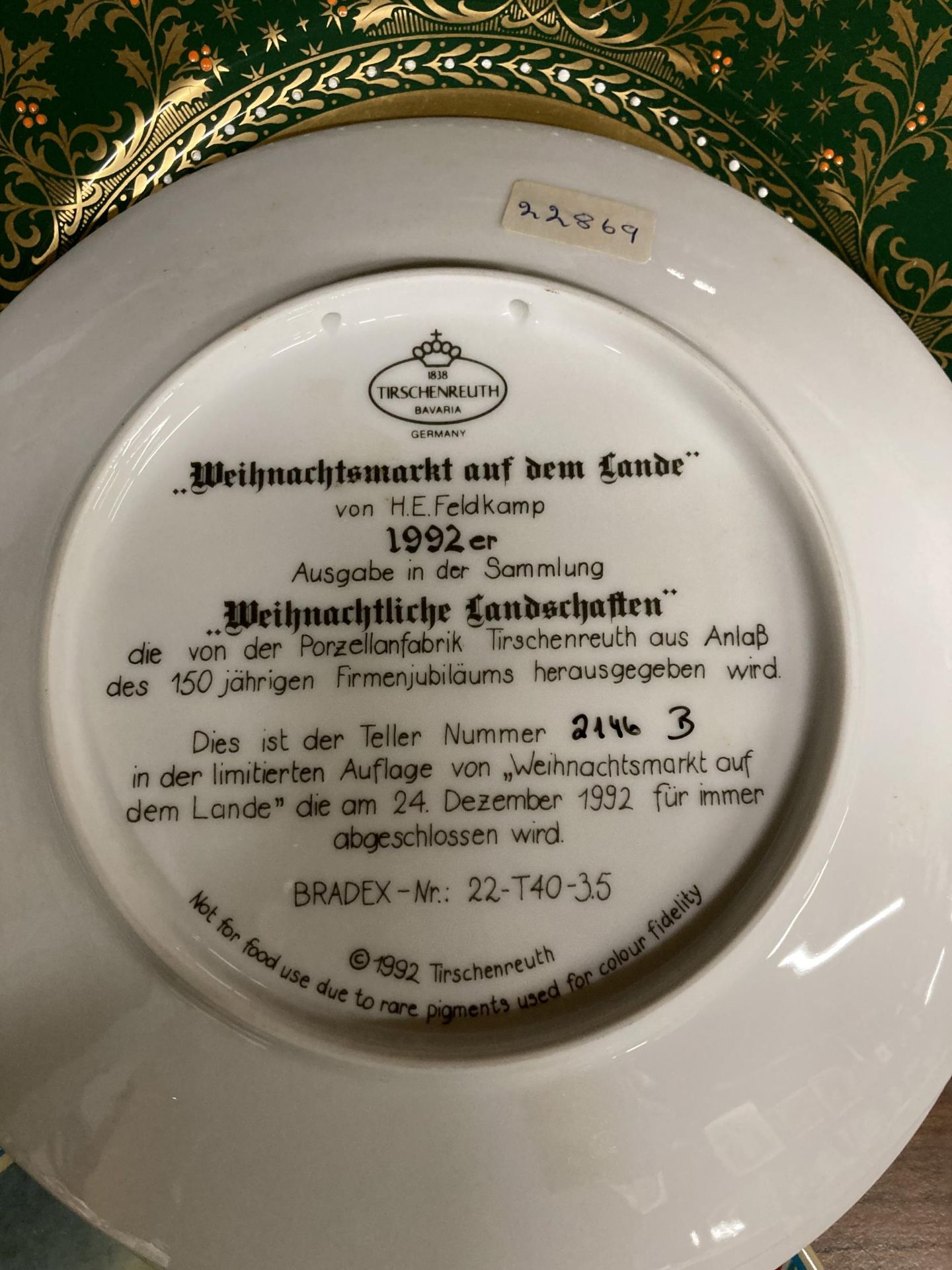 A MIXED LOT OF COLLECTABLE CABINET PLATES, GERMAN EXAMPLES ETC - Image 6 of 6