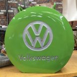 A LIGHT GREEN VW PETROL CAN