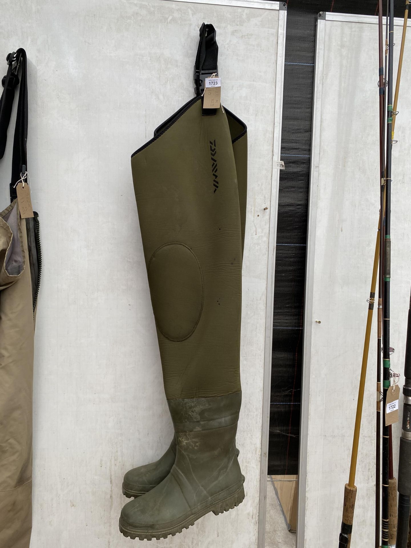 A PAIR OF SIZE TEN LEG WADERS