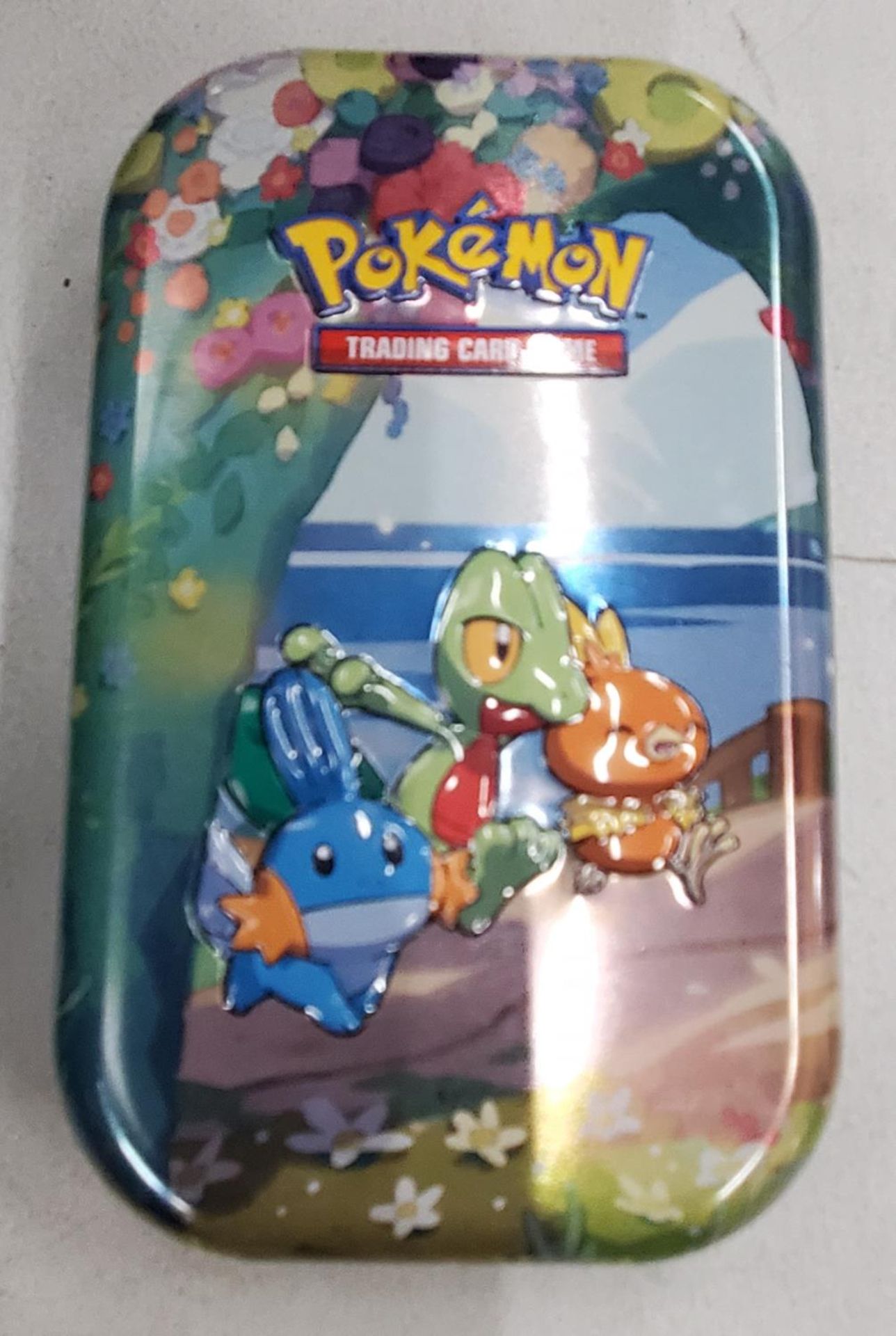 TWO TINS OF POKEMON CARDS INCLUDING HOLOS, ETC - 100+ - Image 2 of 3