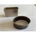 TWO HALLMARKED SILVER NAPKIN RINGS ONE CHESTER AND ONE BIRMINGHAM