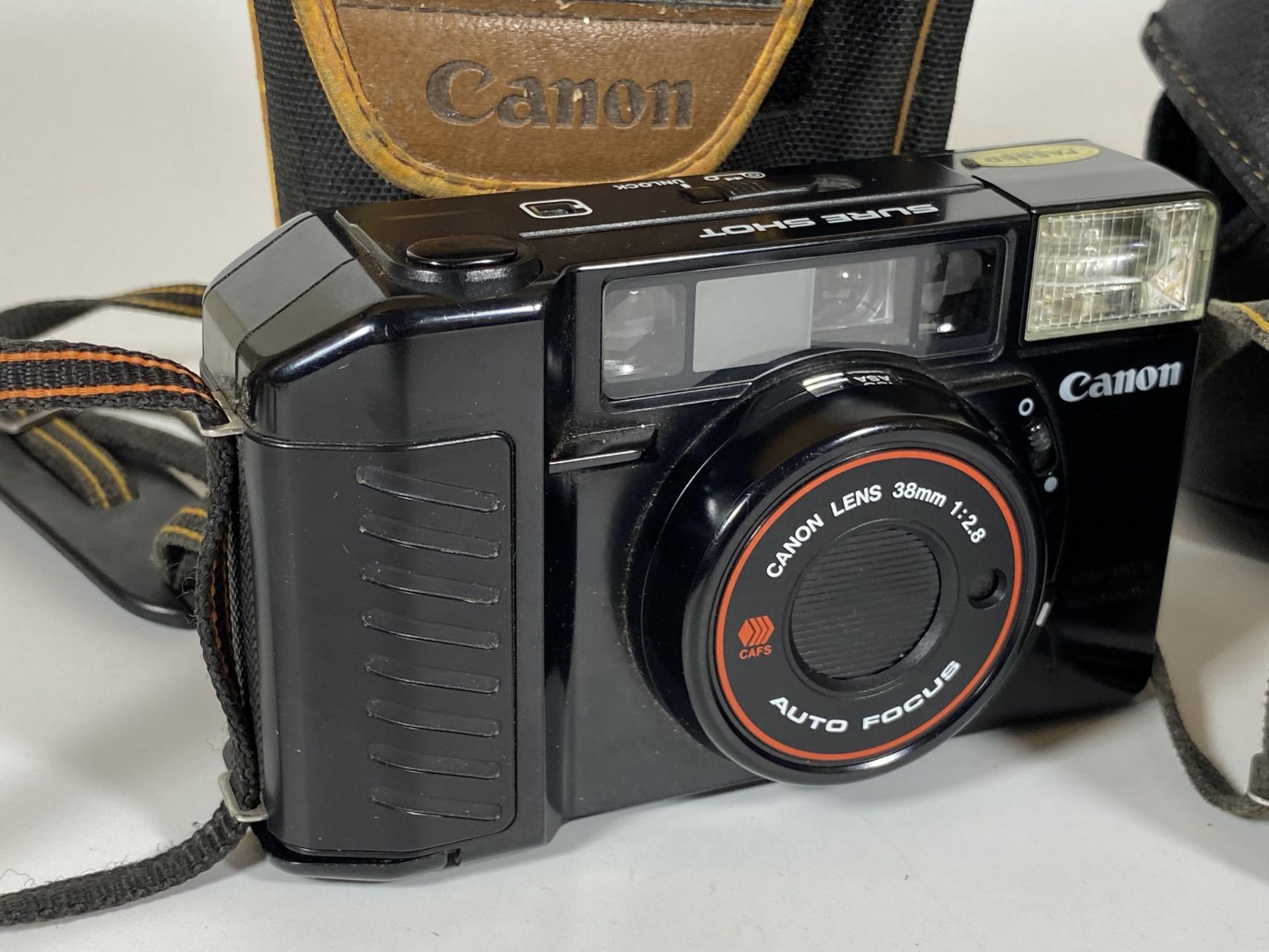 TWO CASED CANON SURE SHOT 38MM CAMERAS - Image 2 of 3