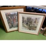 TWO FRAMED SUE MCCARTNEY SNAPE LIMITED EDITION PENCIL SIGNED PRINTS - 'STEALING CUTTINGS II' & '