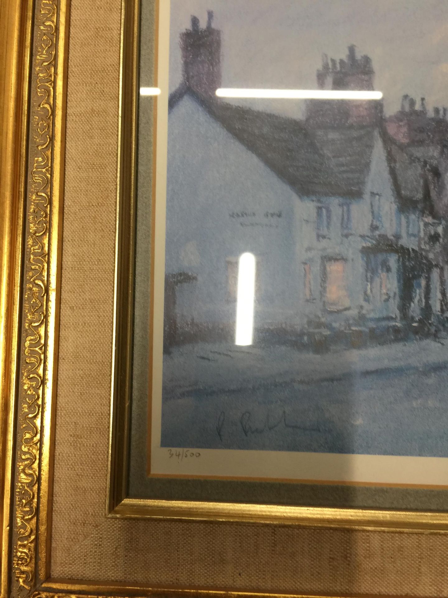 A GROUP OF THREE GILT FRAMED BOB RICHARDSON PENCIL SIGNED PRINTS - Image 6 of 7