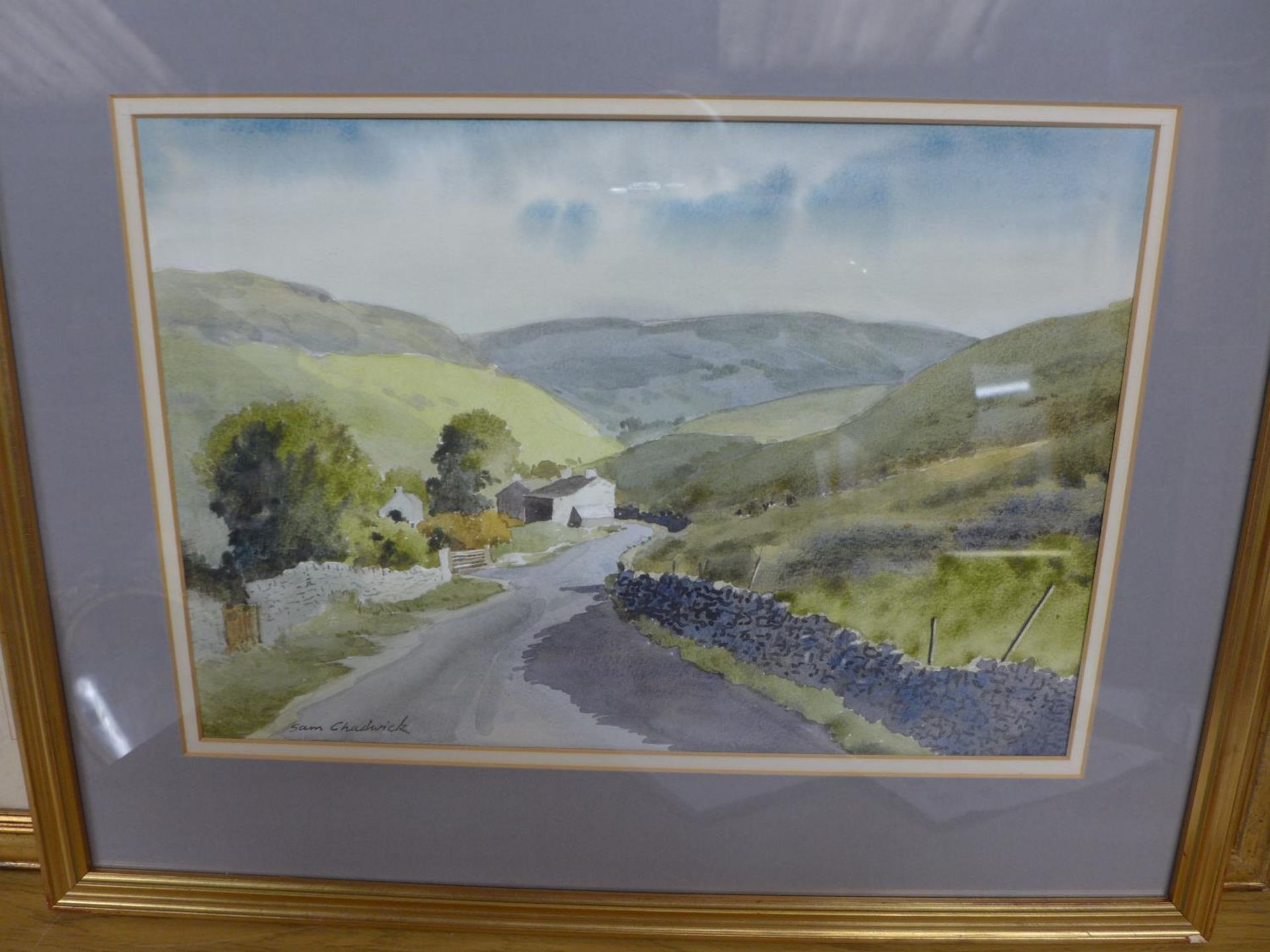 SAM CHADWICK (1902-1992) DALES SCENE, WATERCOLOUR, SIGNED, 27X39CM, FRAMED AND GLAZED