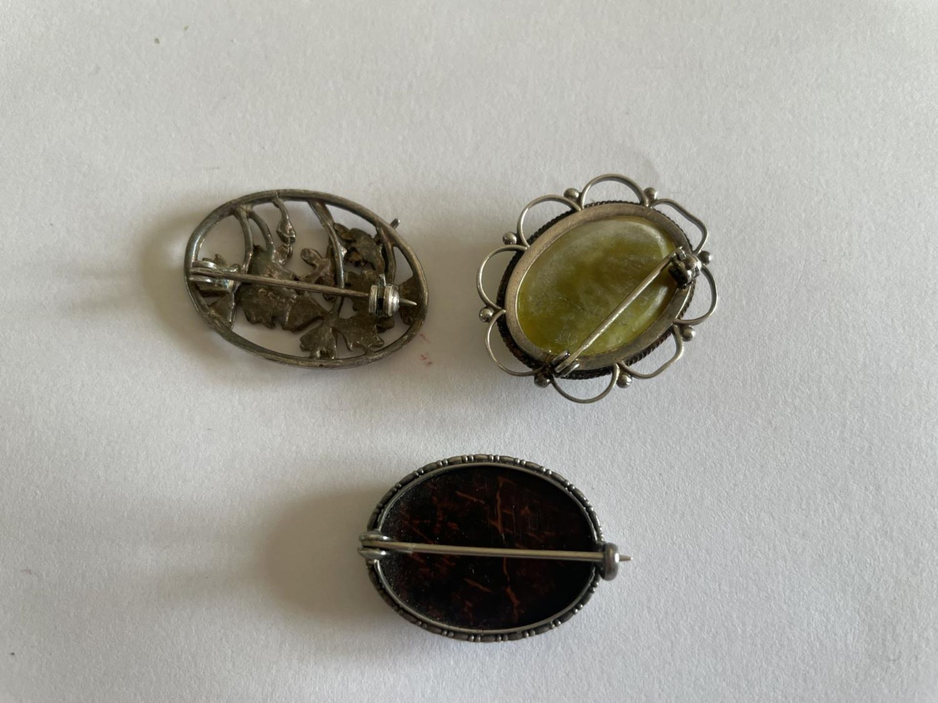 THREE SILVER BROOCHES - Image 2 of 2