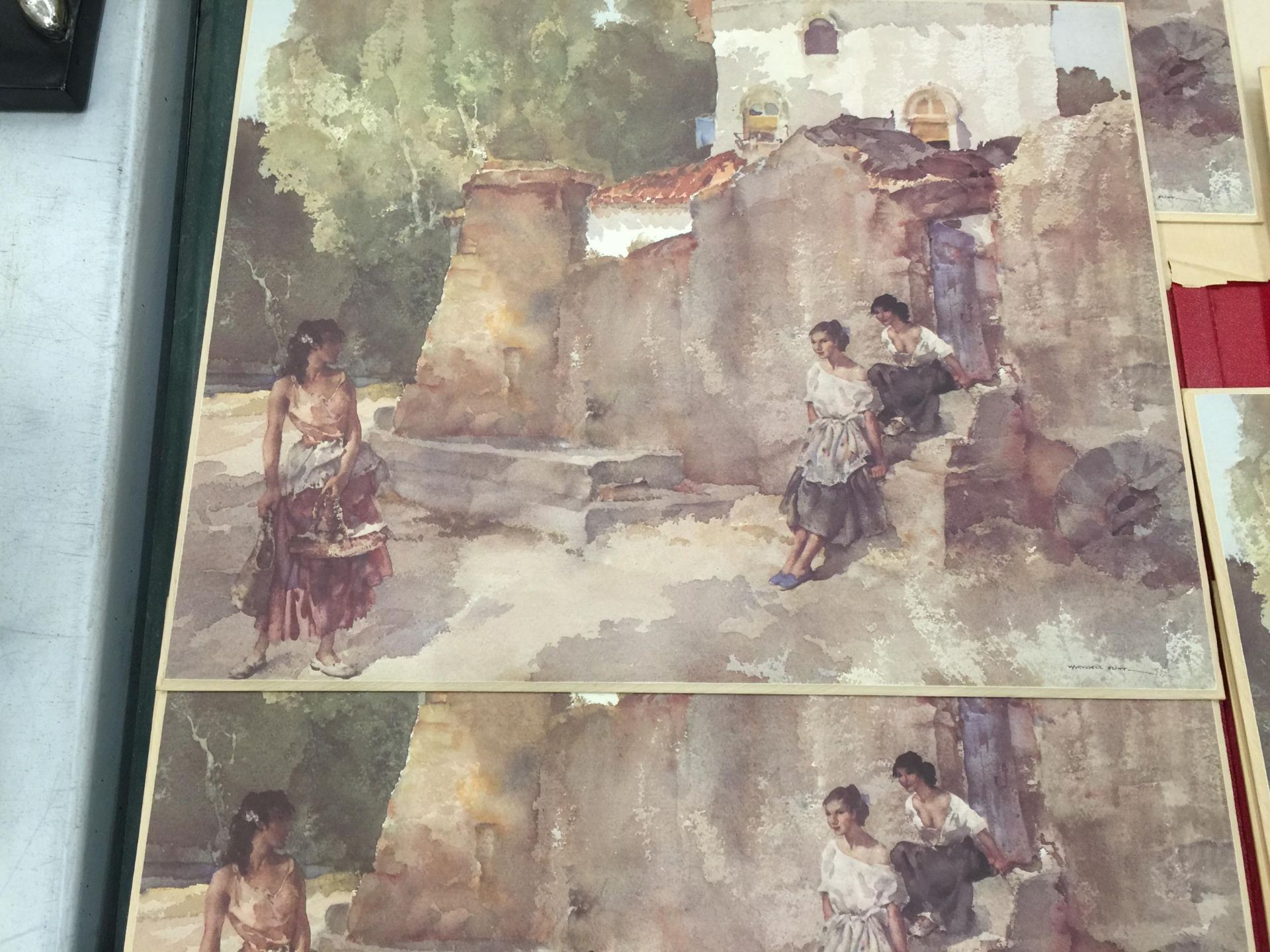 A COLLECTION OF SIR WILLIAM RUSSELL FLINT PRINTS ON BOARD - 7 IN TOTAL - Image 3 of 3