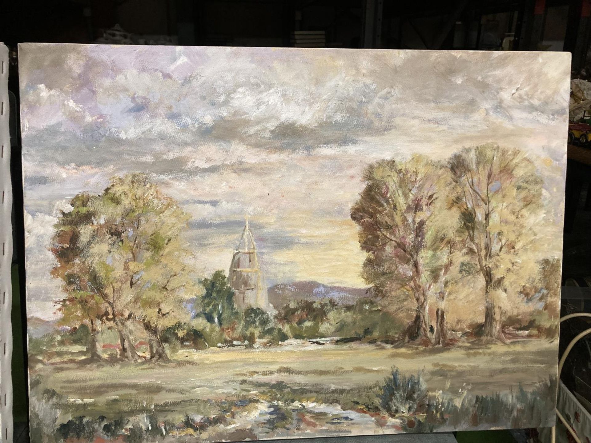 TWO COUNTRY SCENES OILS ON CANVAS - Image 3 of 3