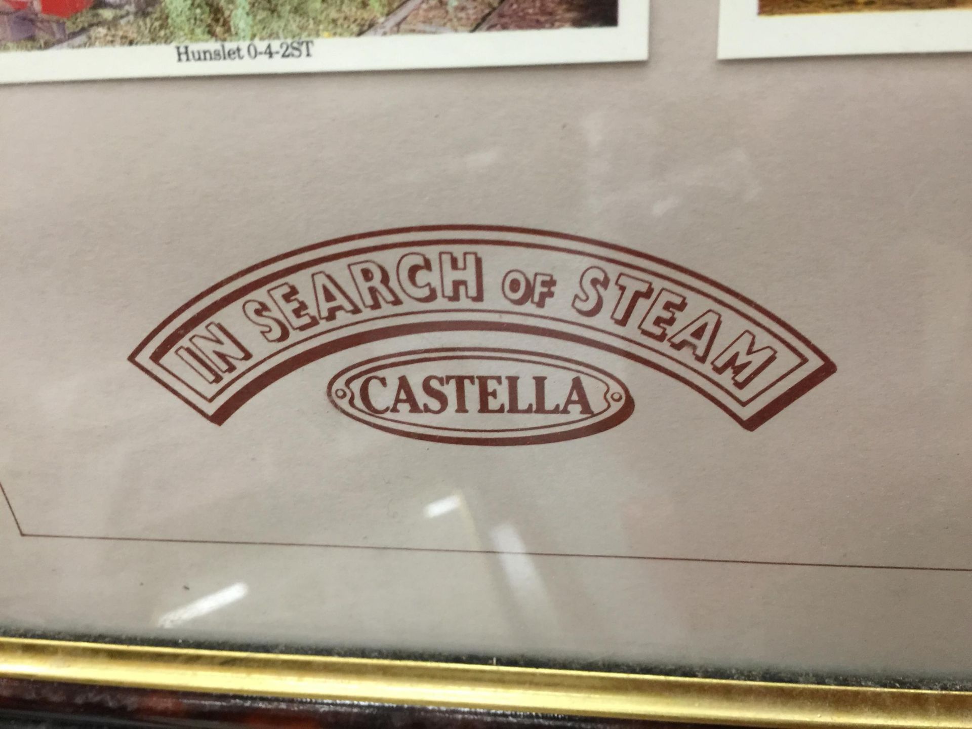 A FRAMED CASTELLA STEAM AGE CIGAR PICTURE CARDS - Image 3 of 3