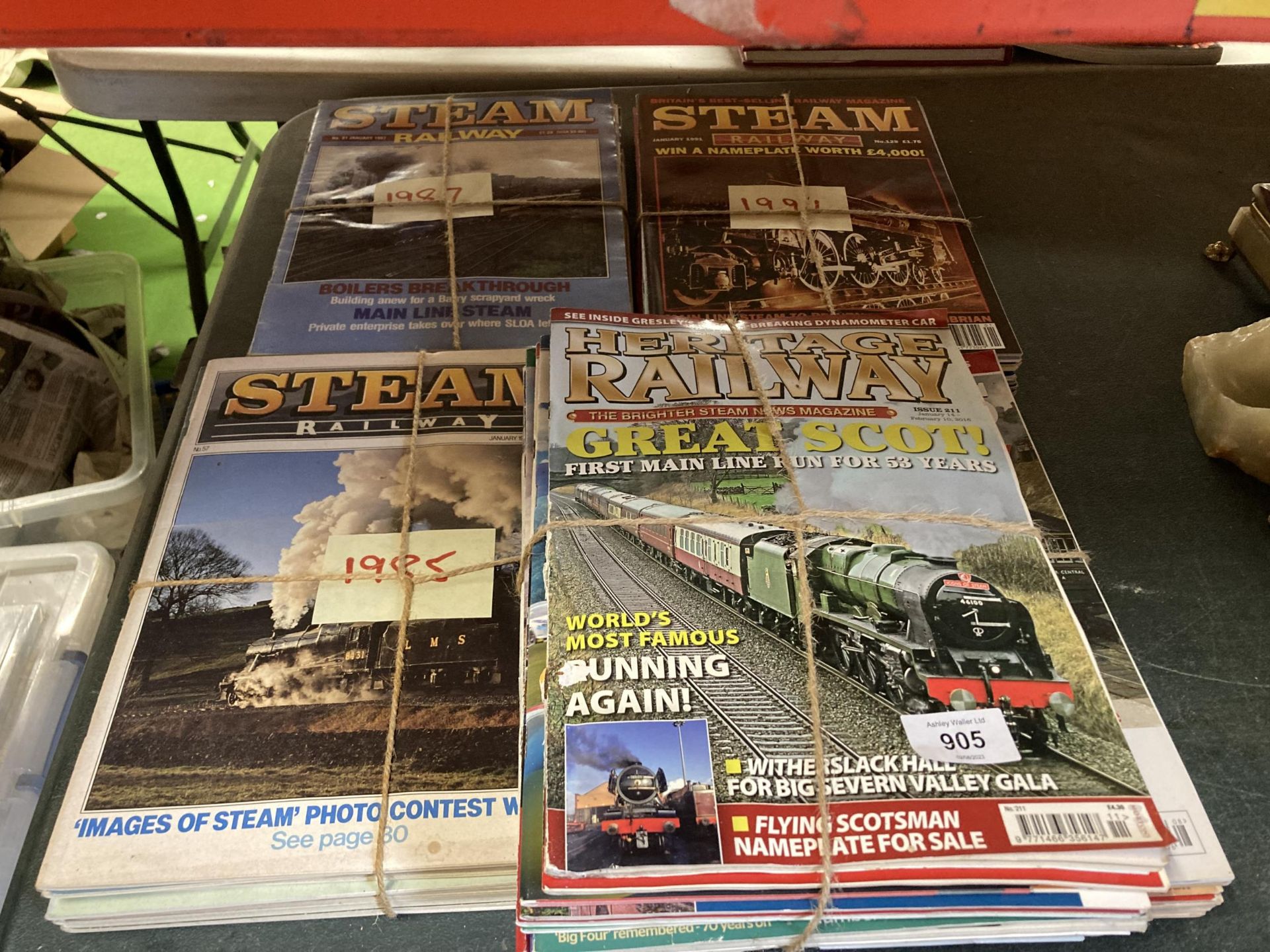 A COLLECTION OF STEAM ENGINE AND RAILWAY MAGAZINES