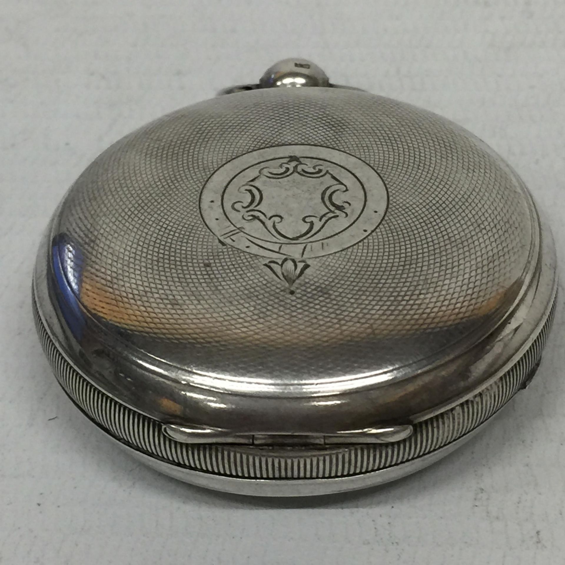 A VICTORIAN J G GRAVES HALLMARKED SILVER FUSEE MOVEMENT POCKET WATCH - Image 2 of 3