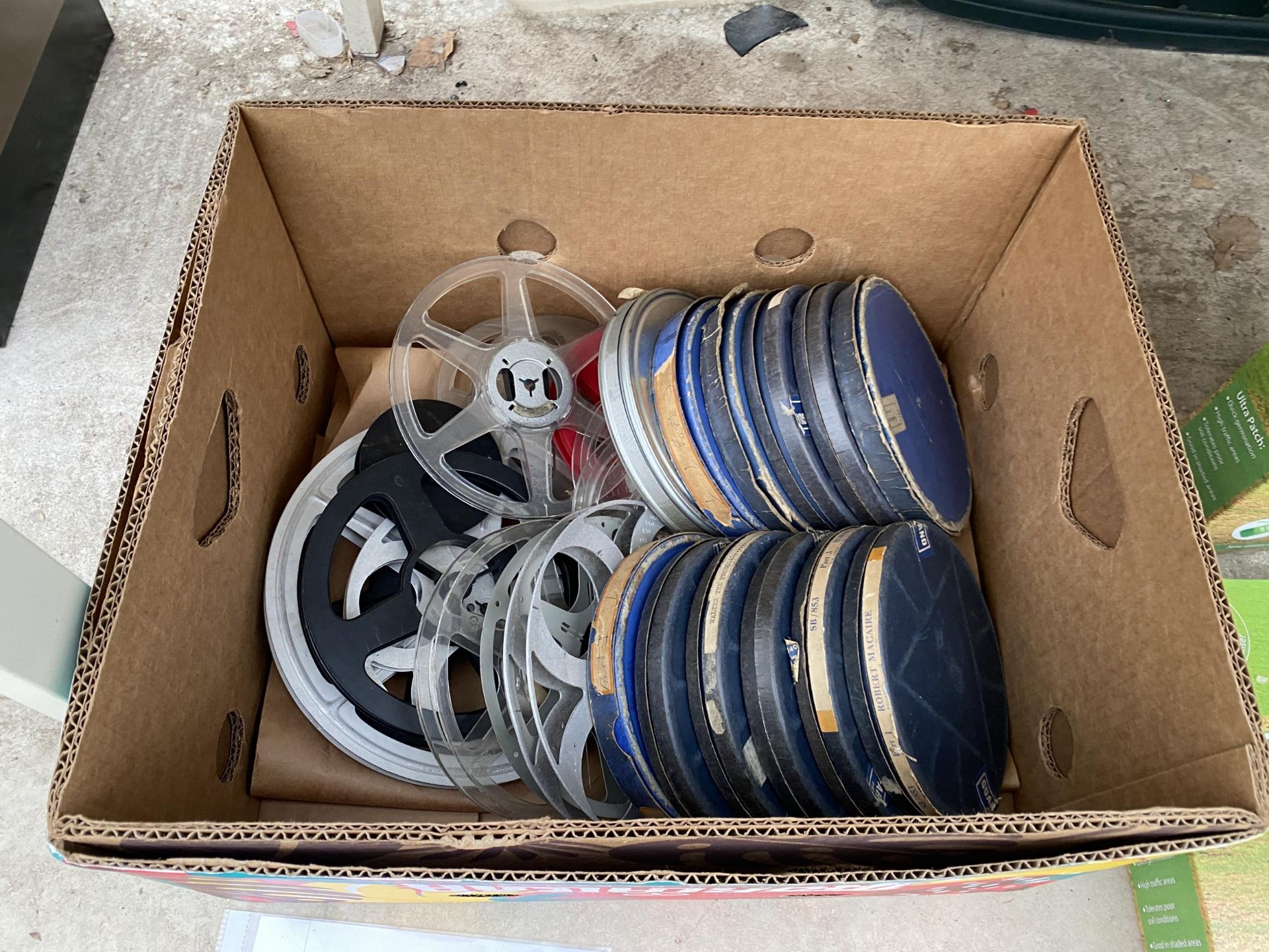AN ASSORTMENT OF VINTAGE PATHESCOPE 9.5MM FILM REELS