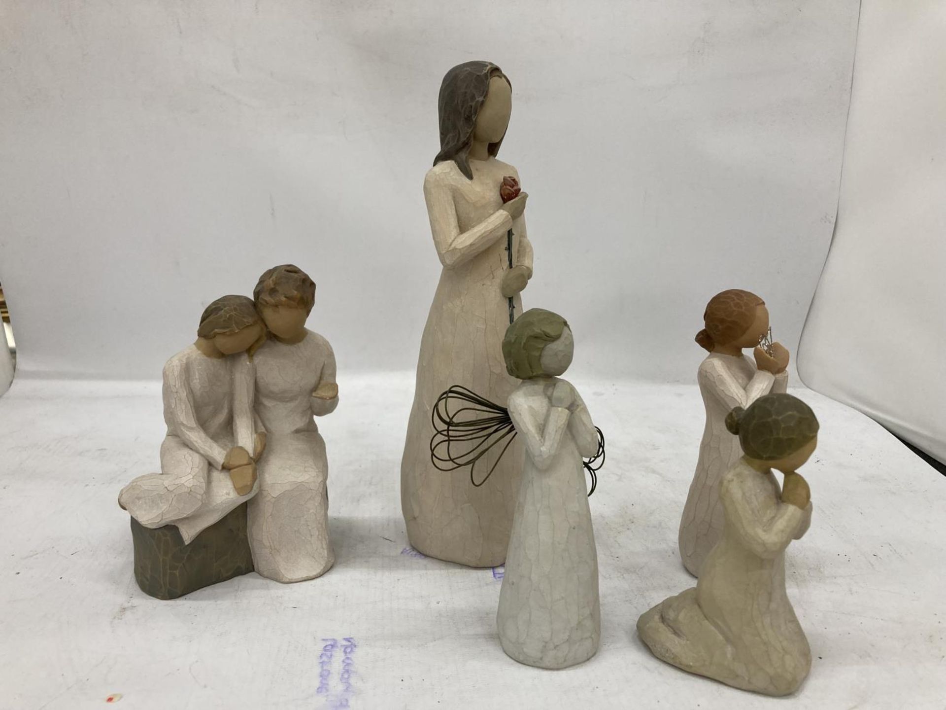 FIVE WILLOW TREE FIGURES TO INCLUDE 'LOVE', 'ANGEL OF WISHES', ETC - Image 2 of 3