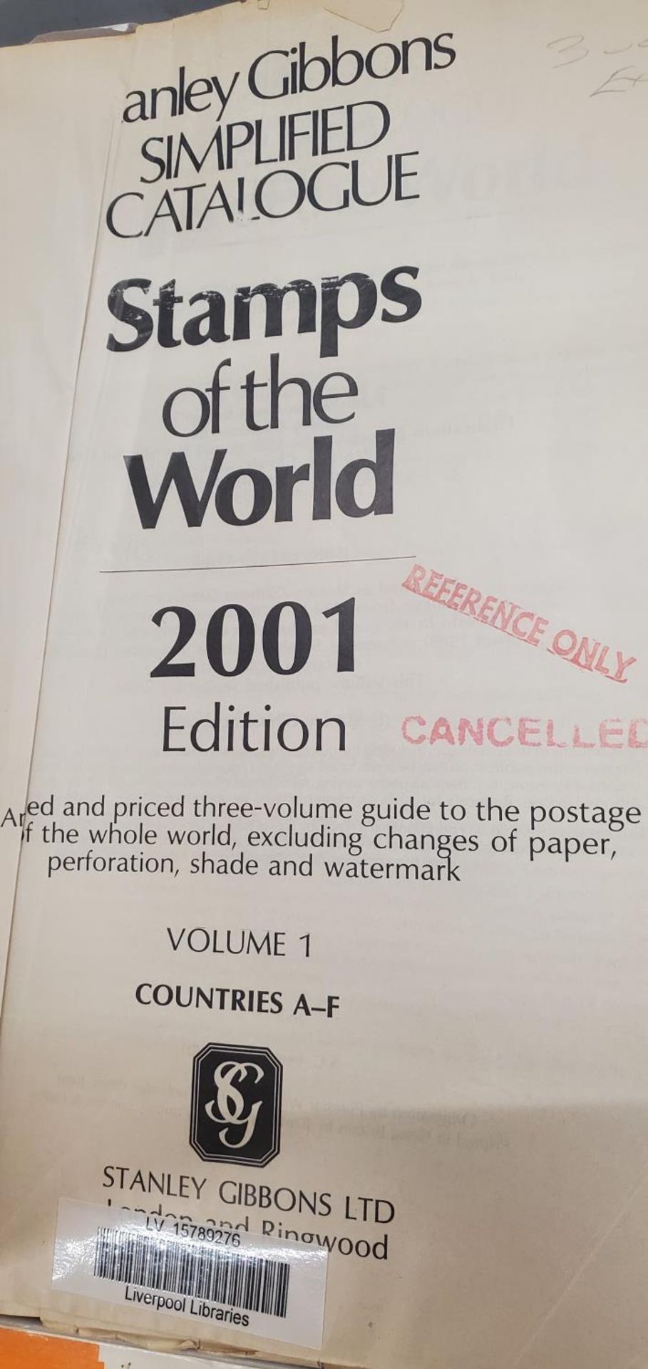 TWO STANLEY GIBBONS 'STAMPS OF THE WORLD' CATALOGUES - 1995 AND 2001 - Bild 3 aus 3