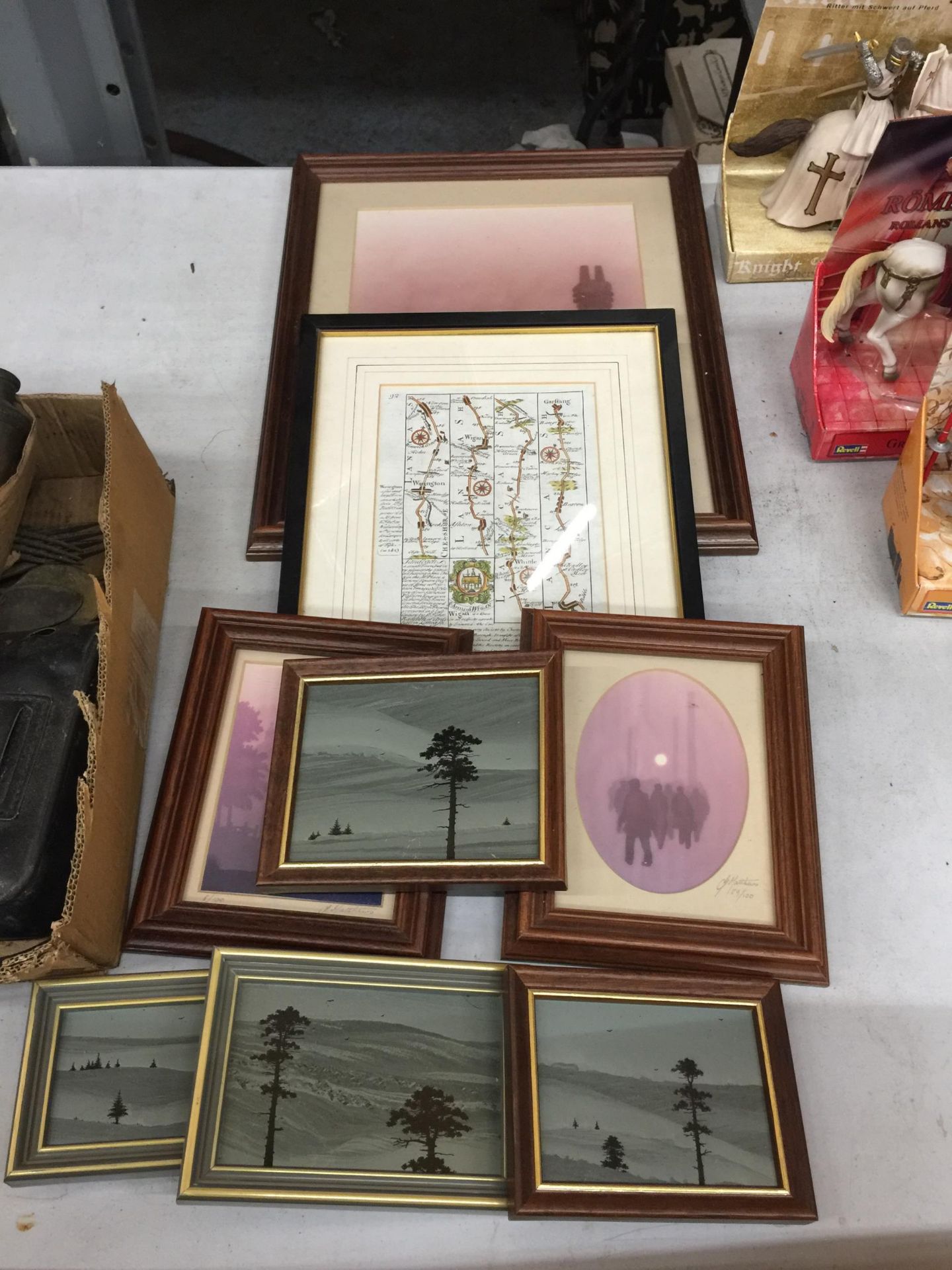 A QUANTITY OF FRAMED PRINTS TO INCLUDE THREE LIMITED EDITIONS SIGNED MATTHEWS
