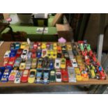 A COLLECTION OF VINTAGE DIECAST CARS, VEHICLES ETC