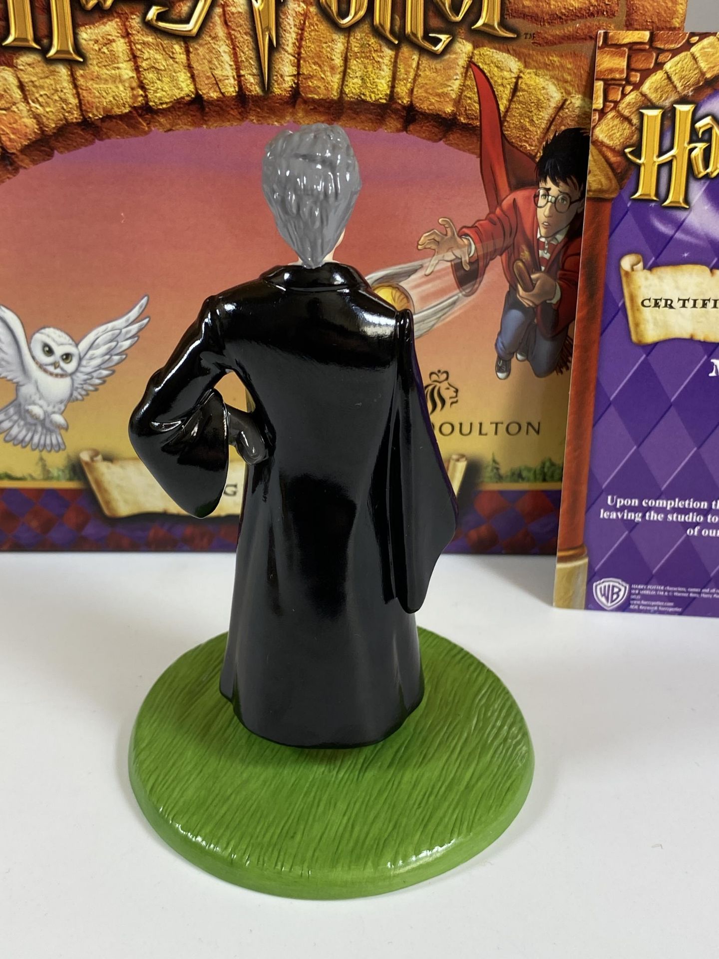 A BOXED ROYAL DOULTON HARRY POTTER MADAMME HOOCH HPFIG20 FIGURE WITH CERTIFICATE - Image 3 of 6