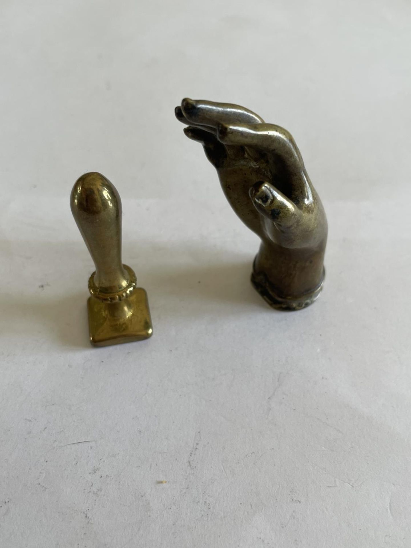 TWO VICTORIAN BRASS SEALS