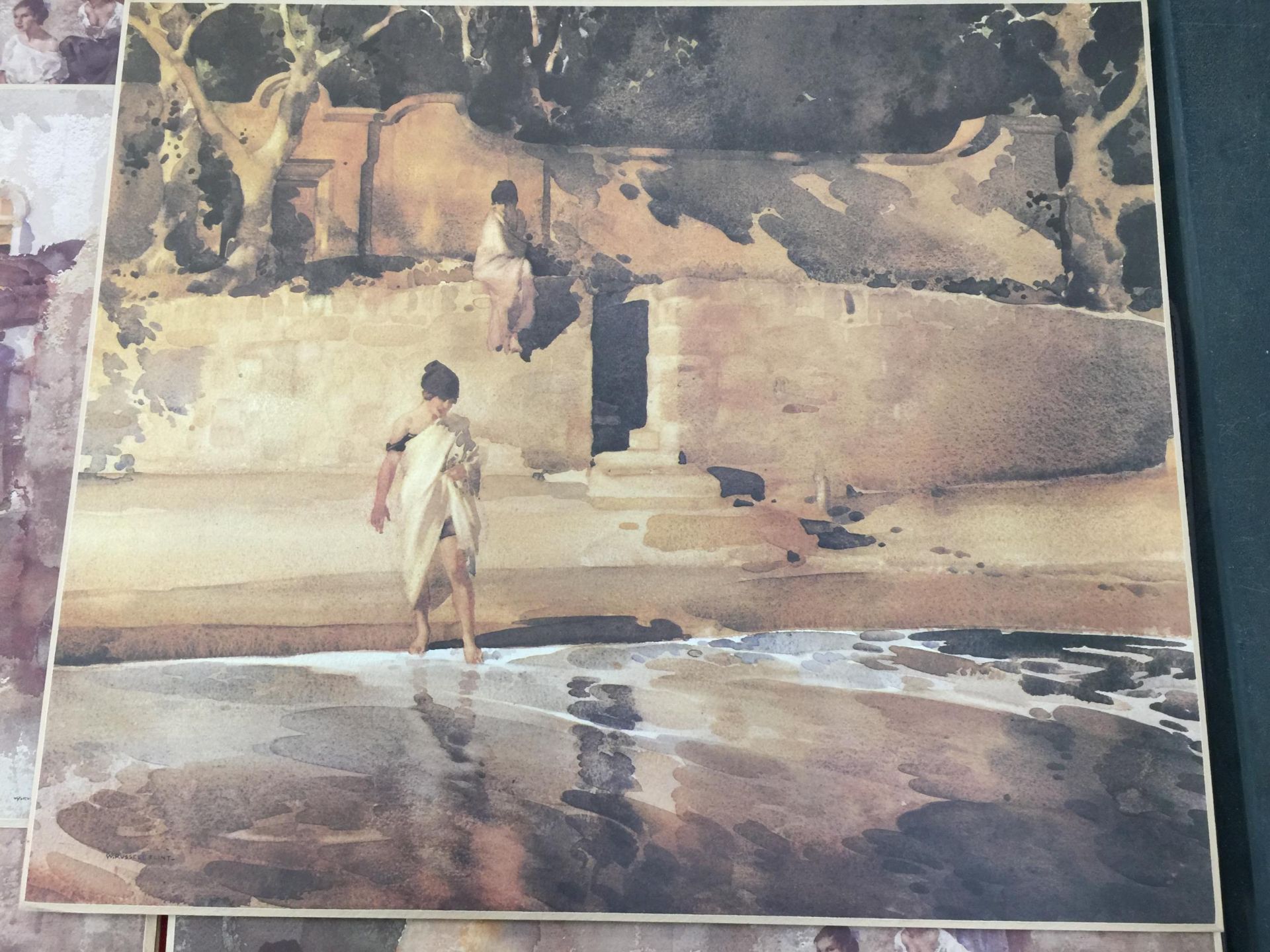 A COLLECTION OF SIR WILLIAM RUSSELL FLINT PRINTS ON BOARD - 7 IN TOTAL - Image 2 of 3