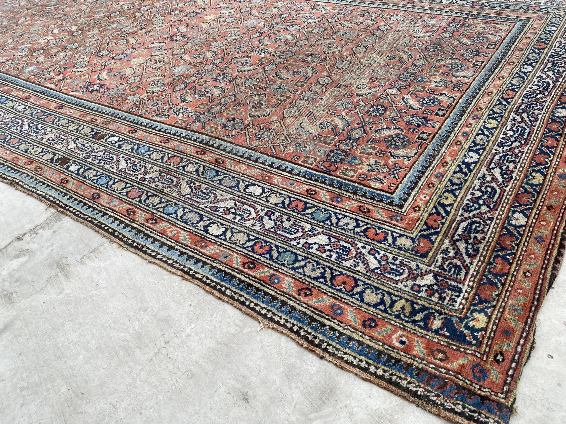 AN ANTIQUE, BELIEVED PERSIAN RUG 211 CM X 480 CM - Image 3 of 4