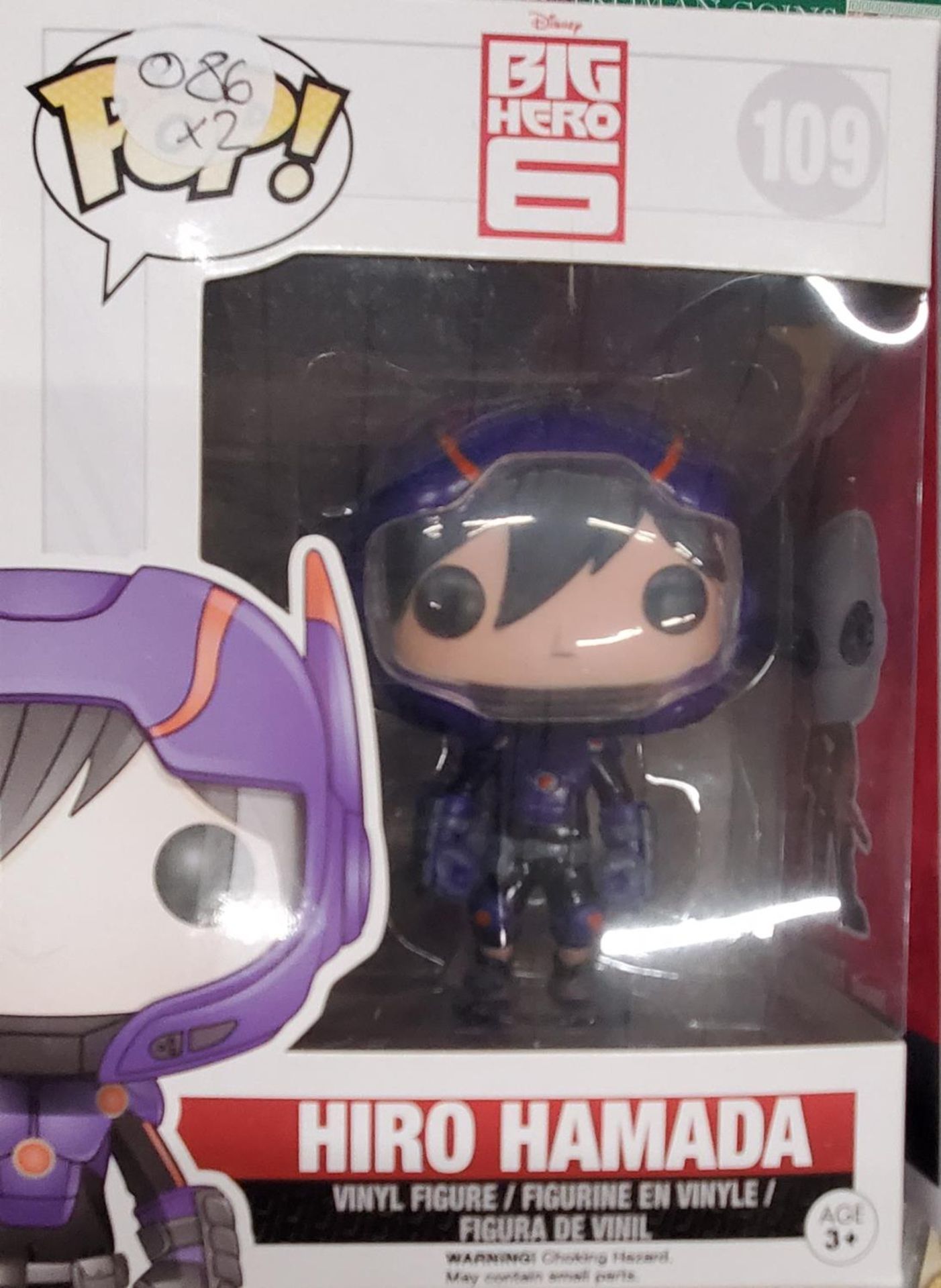 TWO FUNKO POP VINYL FIGURES TO INCLUDE 'HIRO HAMADA' AND 'DEADSHOT SUICIDE SQUAD' - AS NEW IN - Image 2 of 3