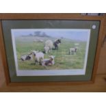 DAVID SHEPHERD LIMITED EDITION (178/850) PRINT 'COUNTRY COUSINS', SIGNED, 28X43CM, FRAMED AND GLAZED